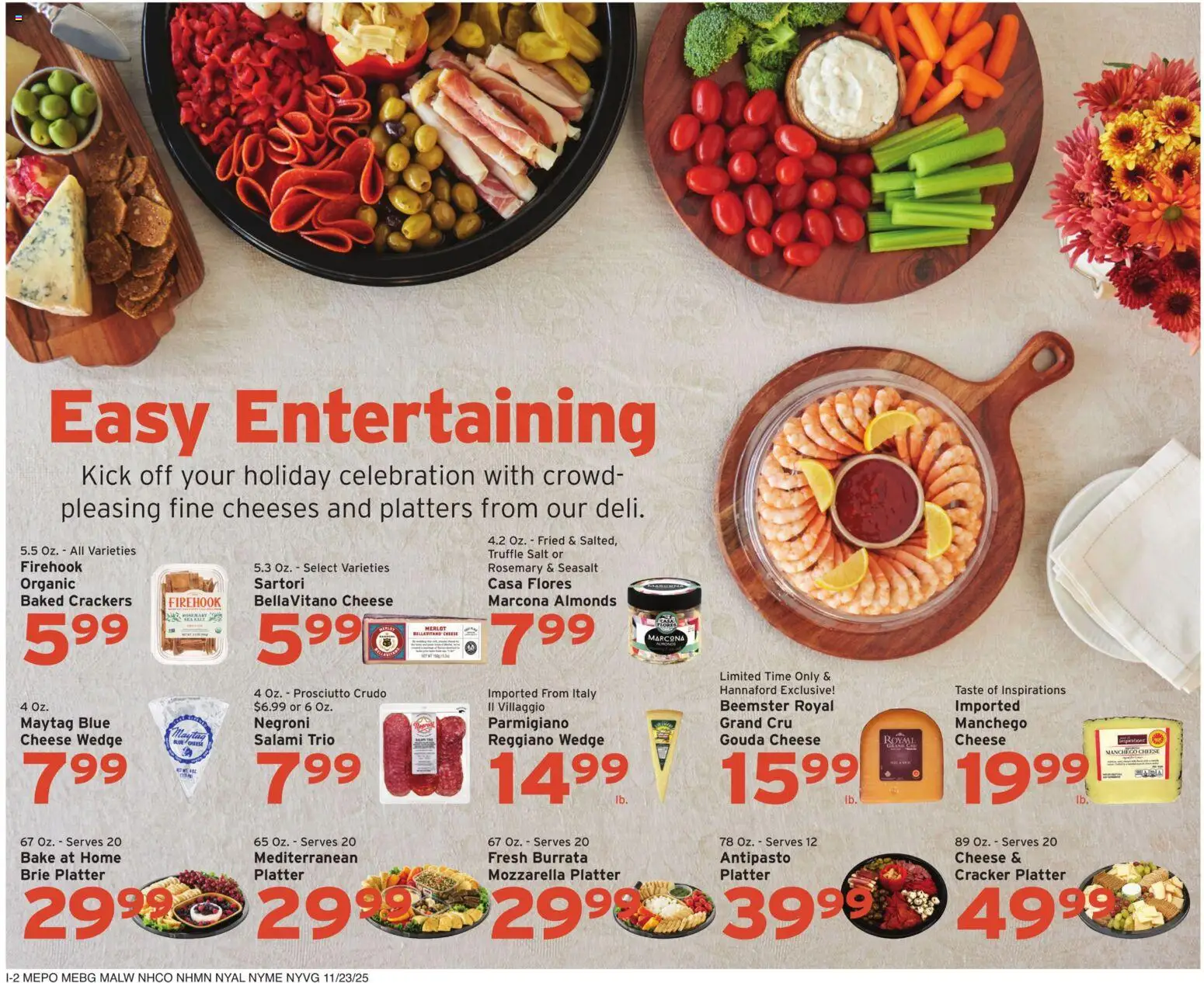 Hannaford Weekly Ad - valid from 23.11.2025 | Page: 10 | Products: Cheese, Salami, Salt