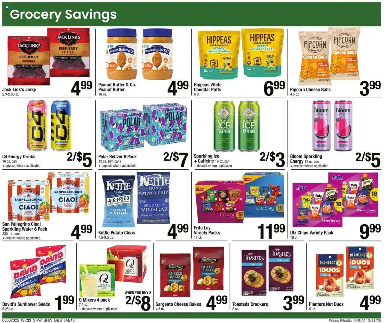 Shaw's Big Book of Savings - valid from 06.08.2025 | Page: 13 | Products: Vinegar, Butter, Cheese, Water