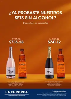 Vista previa de La Europea - Catálogo Sets sin Alcohol , nuevo folleto de la tienda, válido en México a partir del 30.07.2025