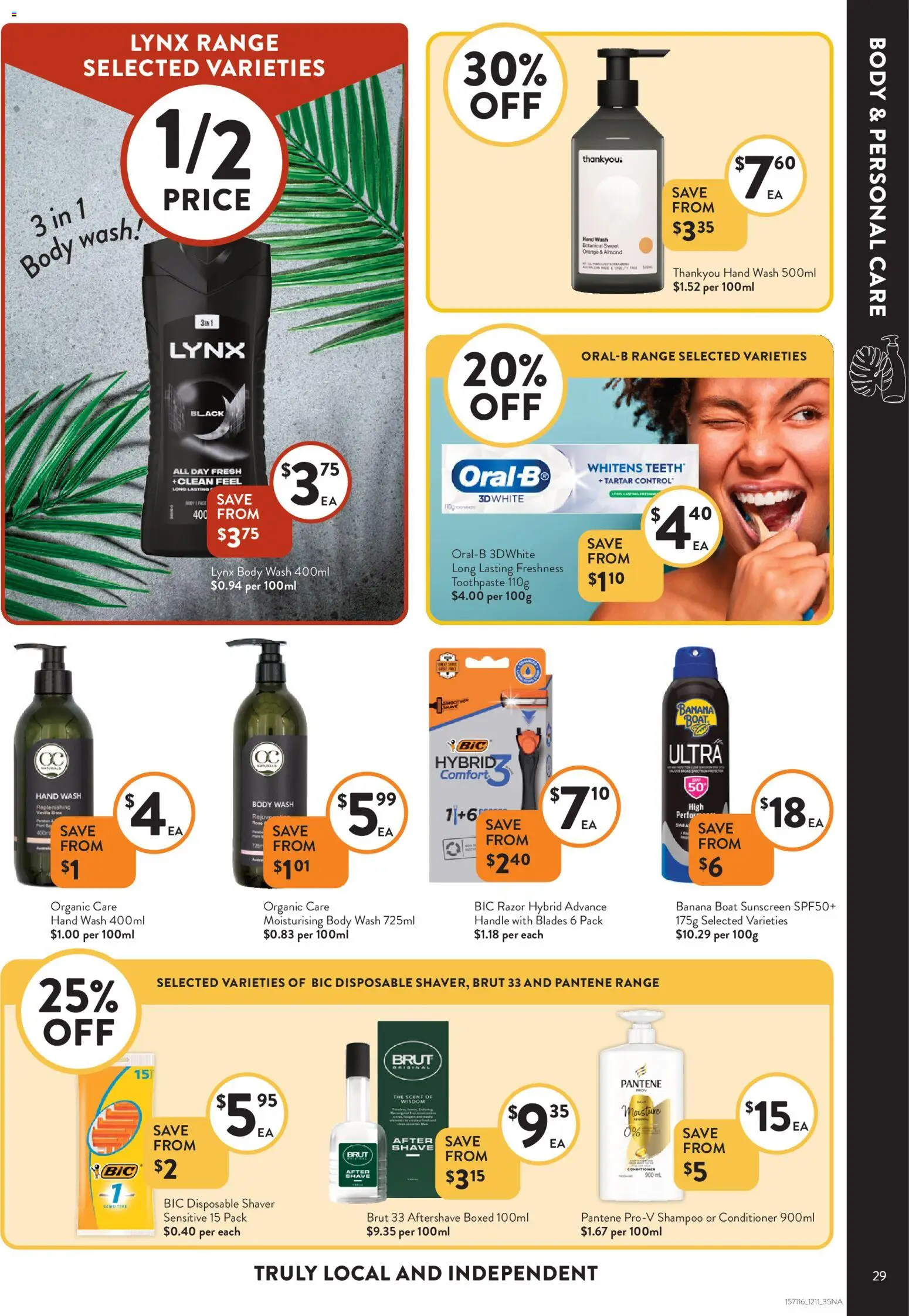 Foodworks catalogue - valid from 12.11.2025 | Page: 29 | Products: Conditioner, Sunscreen, Toothpaste, Hand wash