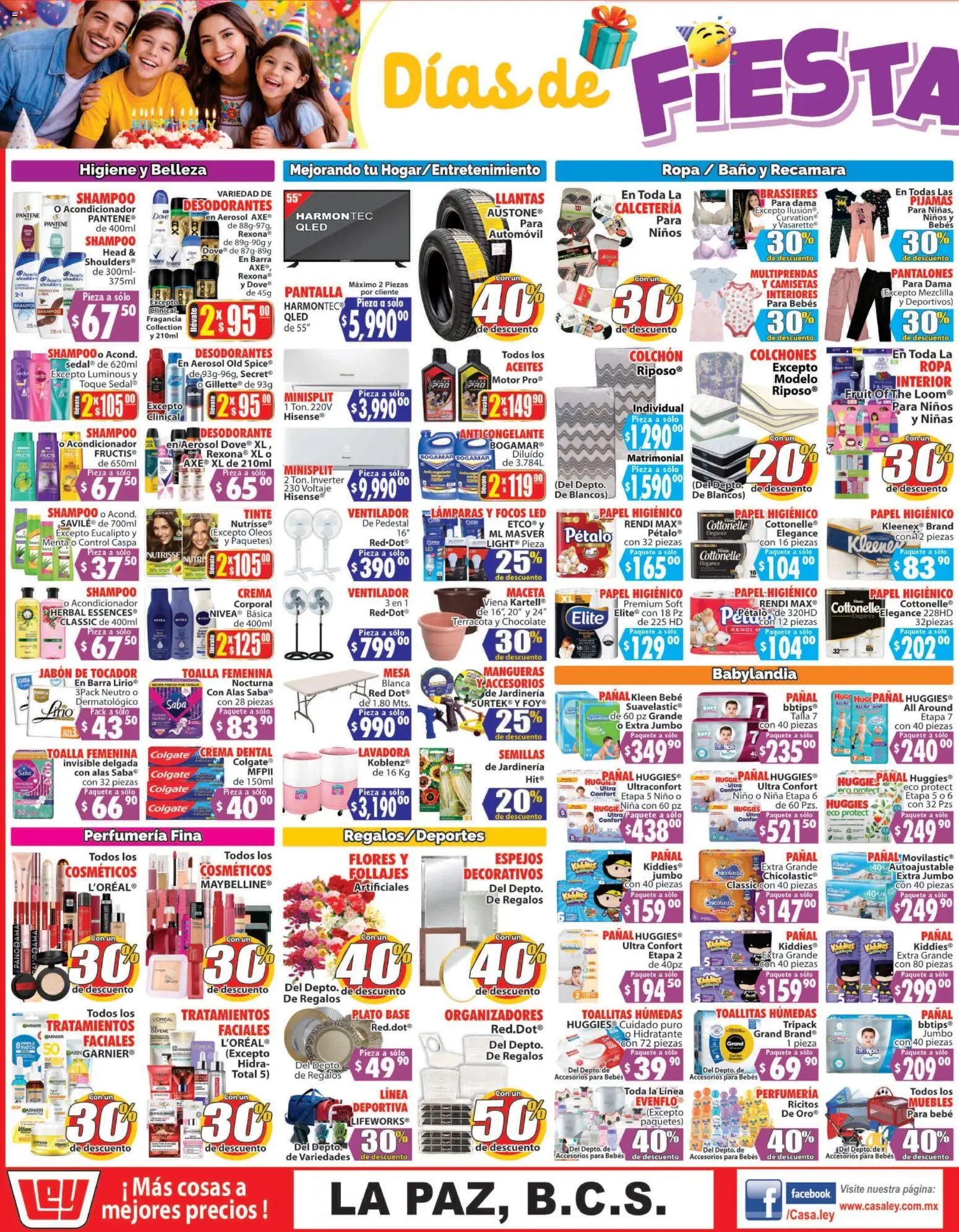 Nuevas ofertas de Casa Ley válidas en toda la República Mexicana desde el 28.04.2026. ¡Encuentra las mejores ofertas en Casa Ley folleto Autoservicio La Paz, BCS! | Página: 3 | Productos: Pantalones, Semillas, Barra, Baño
