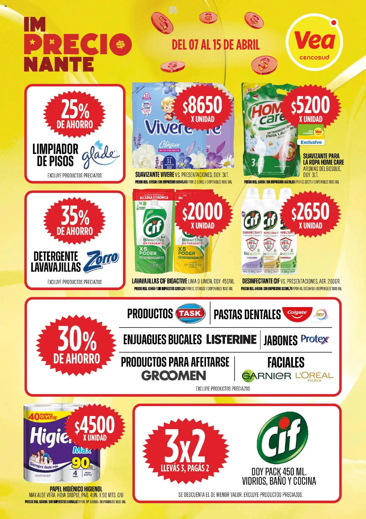 Vea ofertas │ válido desde el 07.04.2026 | Página: 9 | Productos: Cocina, Lavavajillas, Detergente, Suavizante
