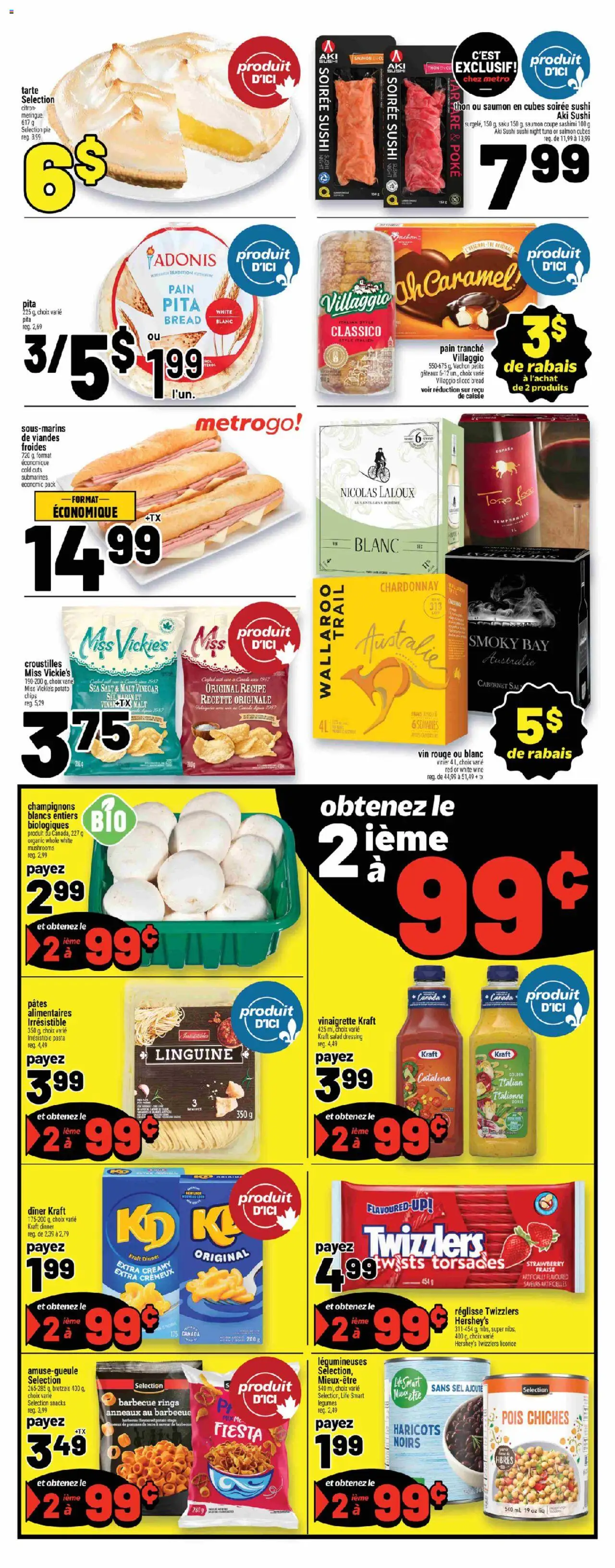 Metro flyer valid from 31.07.2025 | Page: 4 | Products: Chips, Salad, Bread, Wine