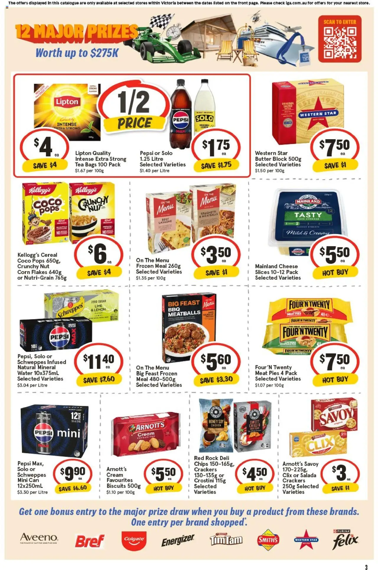 IGA catalogue - valid from 15.10.2025 | Page: 6 | Products: Tea, Pepsi, Chips, Flakes