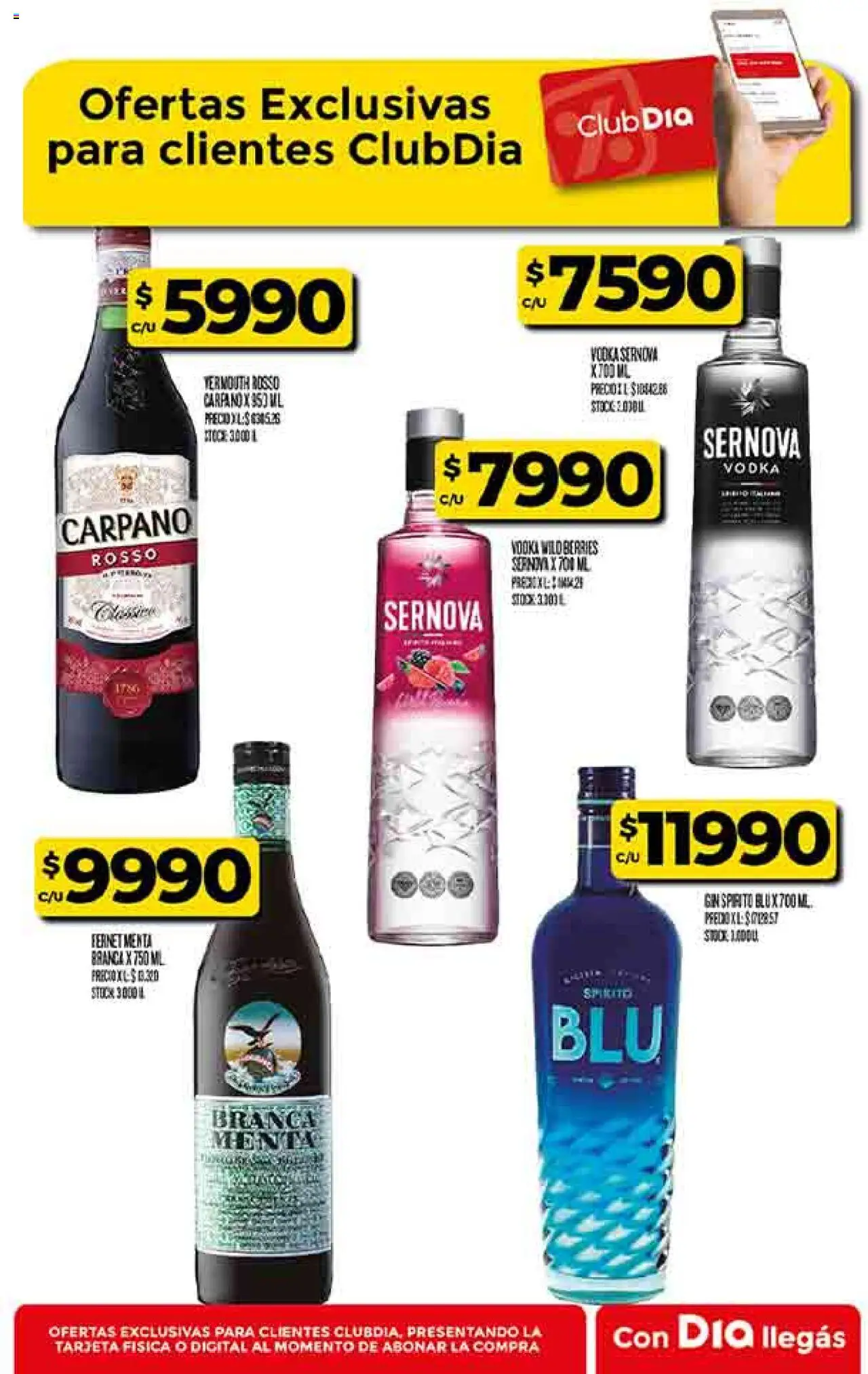 Supermercado DIA Ofertas - Salta y Jujuy │ válido desde el 30.07.2025 | Página: 46 | Productos: Vodka, Gin, Fernet