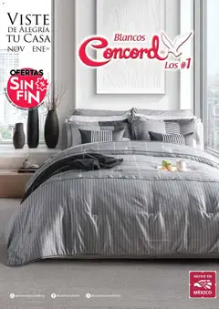 Vista previa de Colchas Concord Buen Fin, nuevo folleto de la tienda, válido en México a partir del 01.11.2025