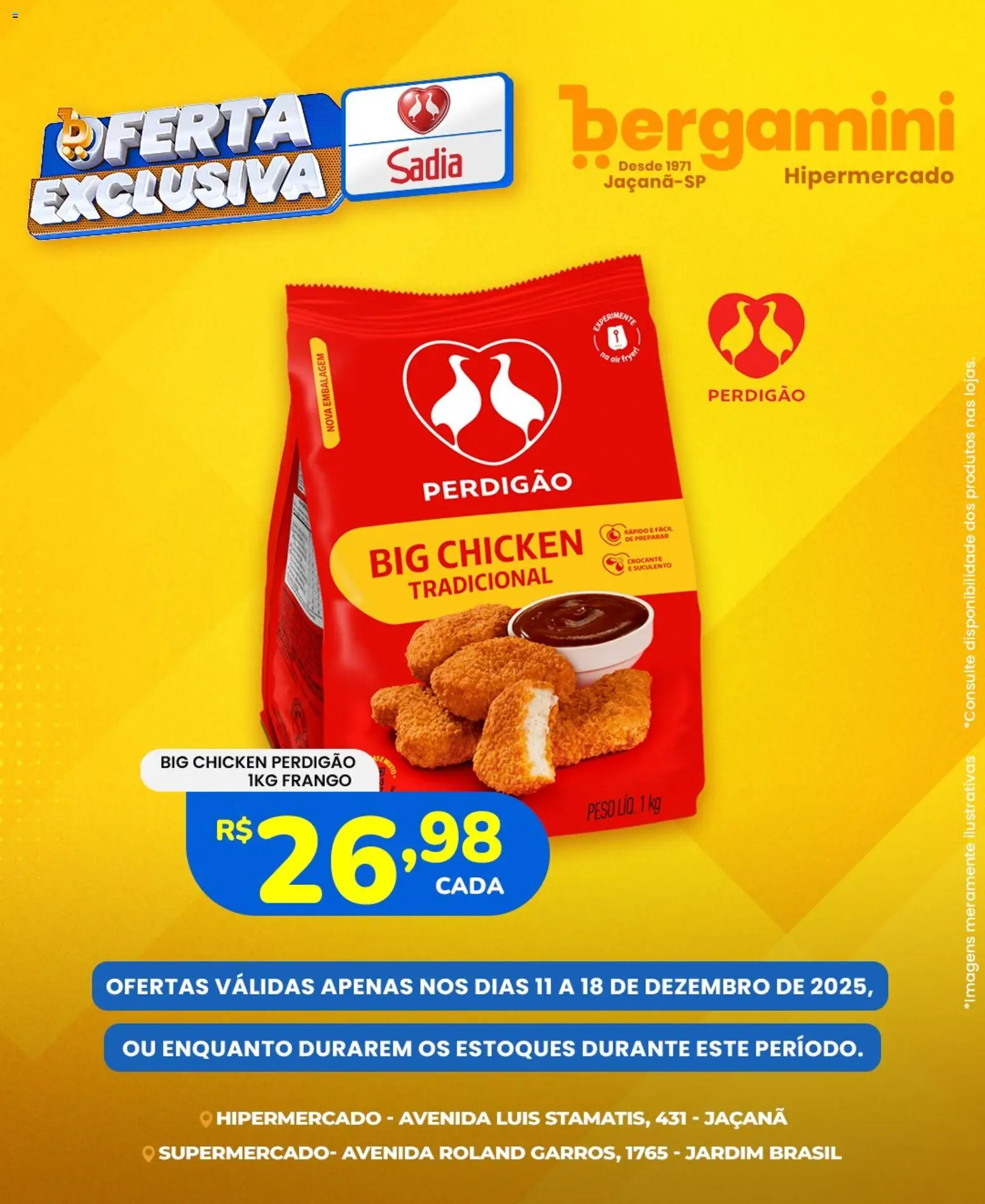 Supermercado Bergamini Folheto - válido de 11.12.2025 | Página: 4 | Produtos: Frango
