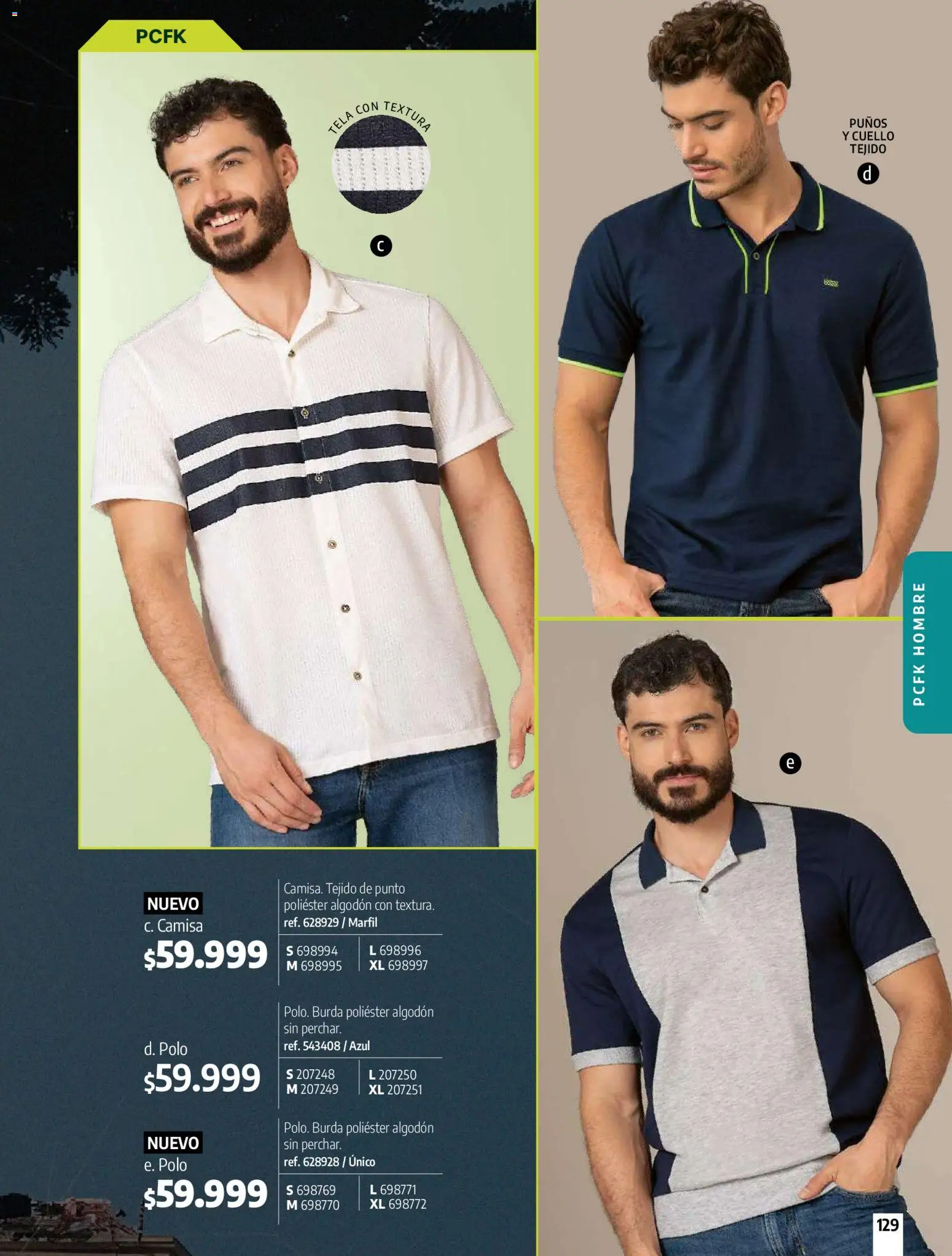 Pacifika revista - valida desde el 01.02.2026 | Página: 129 | Productos: Algodón, Cuello, Camisa