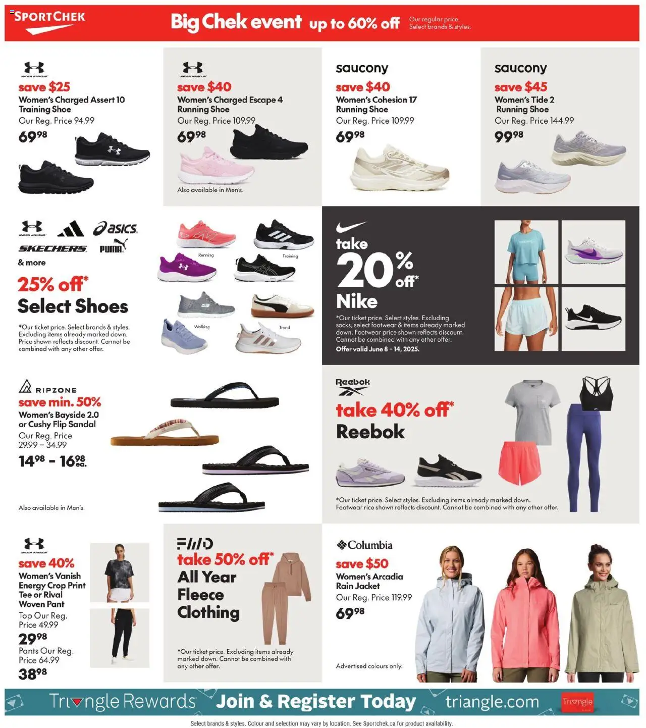 Sport Chek flyer valid from 05.06.2025 | Page: 4 | Products: Rice, Shoes, Jacket, Pants