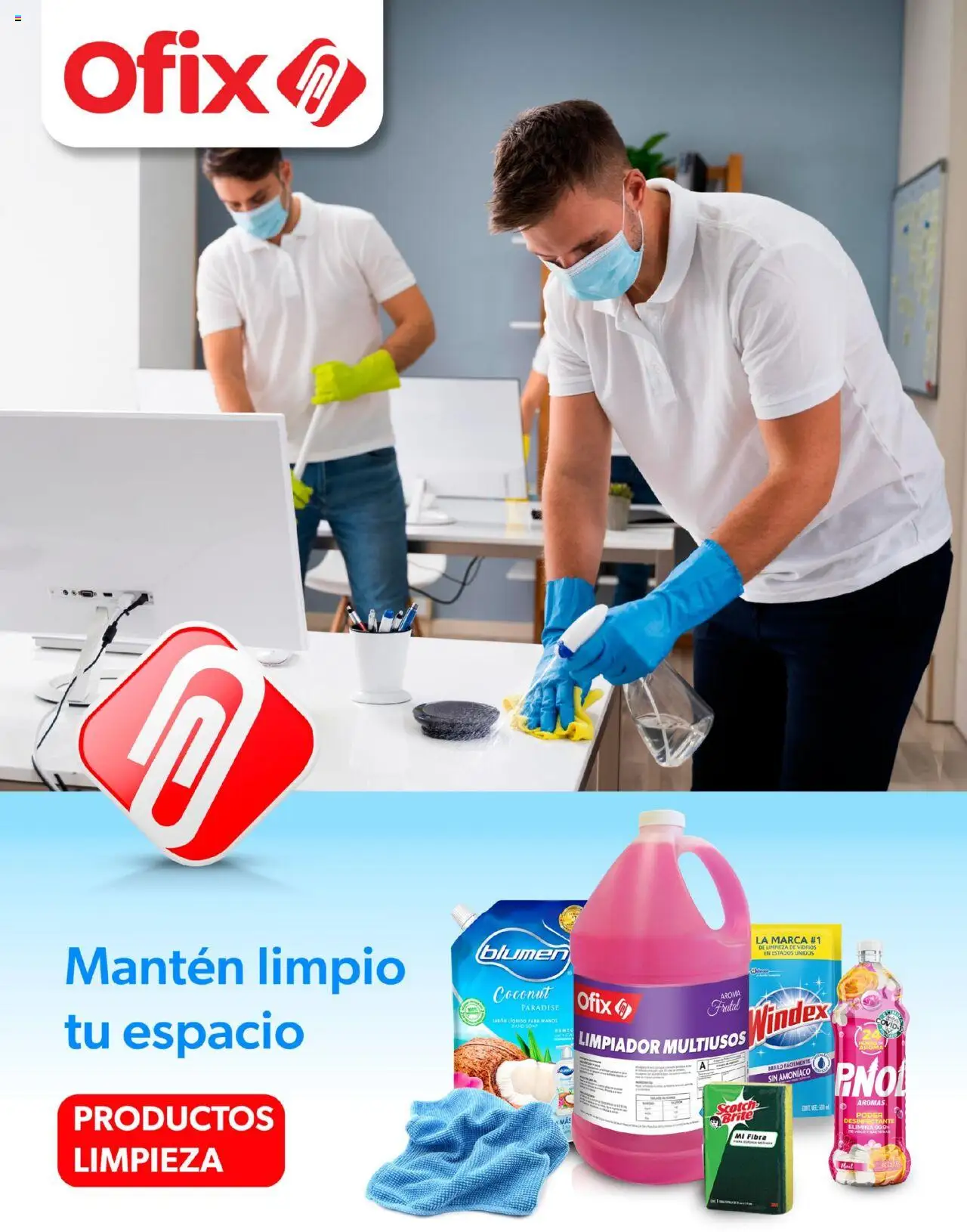Nuevas ofertas de Ofix válidas en toda la República Mexicana desde el 11.03.2025. ¡Encuentra las mejores ofertas en Ofix catálogo Limpieza! | Página: 1 | Productos: Jabón líquido, Limpiador, Desinfectante, Jabón