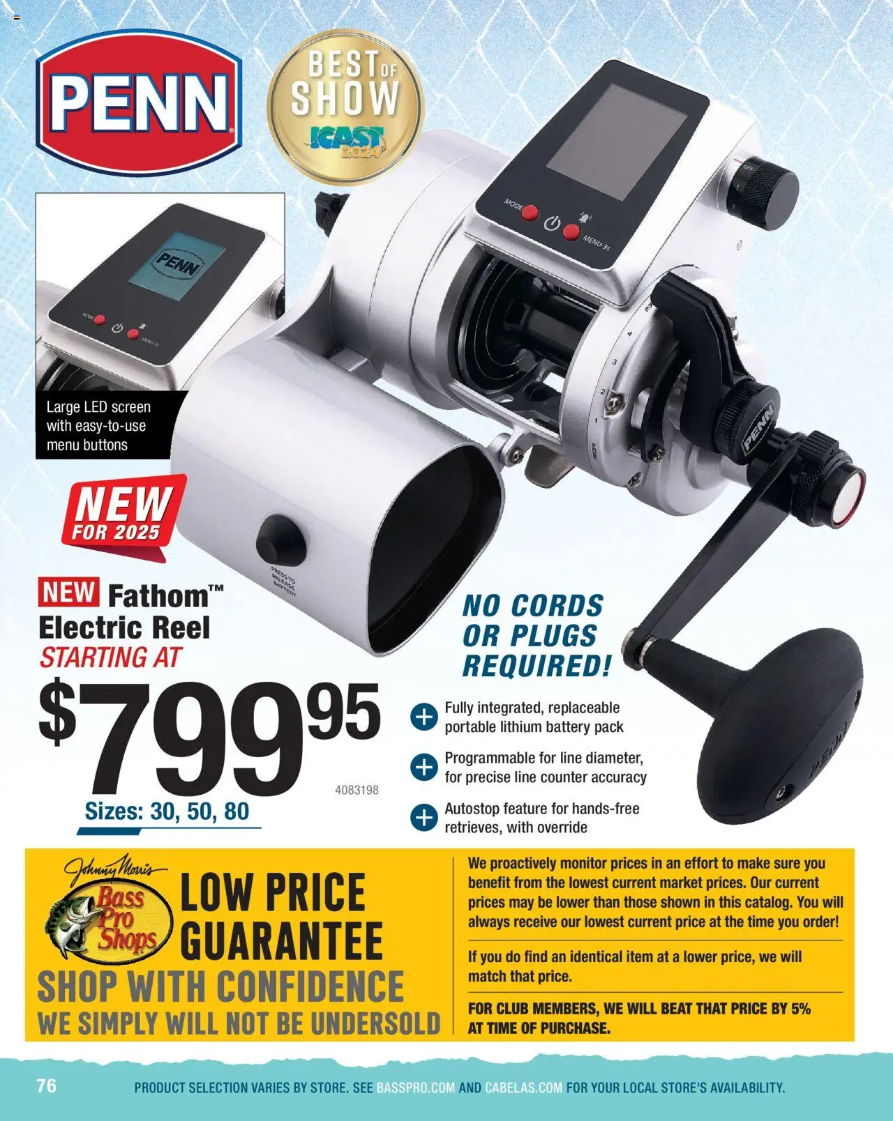 Cabela's Saltwater Specialist 25 - valid from 01.01.2025 | Page: 76 | Products: Battery, Monitor