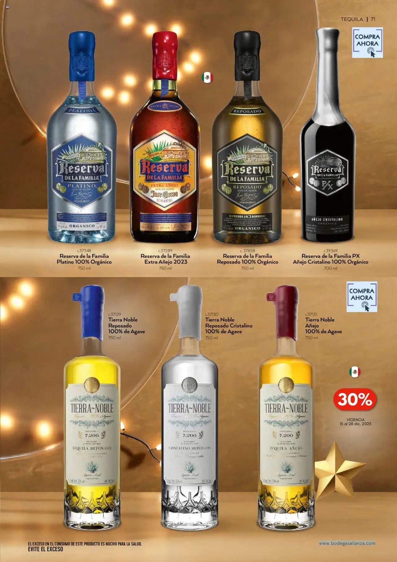 Nuevas ofertas de Bodegas Alianza válidas en toda la República Mexicana desde el 01.10.2025. ¡Encuentra las mejores ofertas en Bodegas Alianza - Catálogo Cava Morada! | Página: 73 | Productos: Tequila