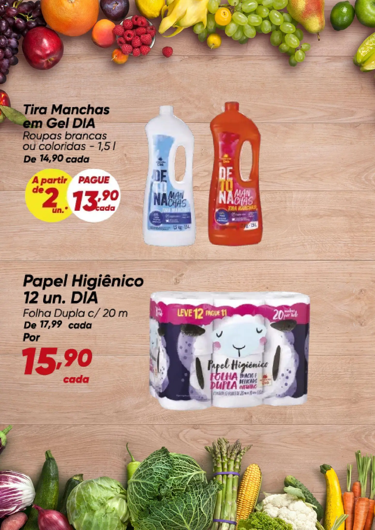 Dia Folheto - válido de 15.01.2026 | Página: 3 | Produtos: Tira manchas, Roupas, Papel higiênico