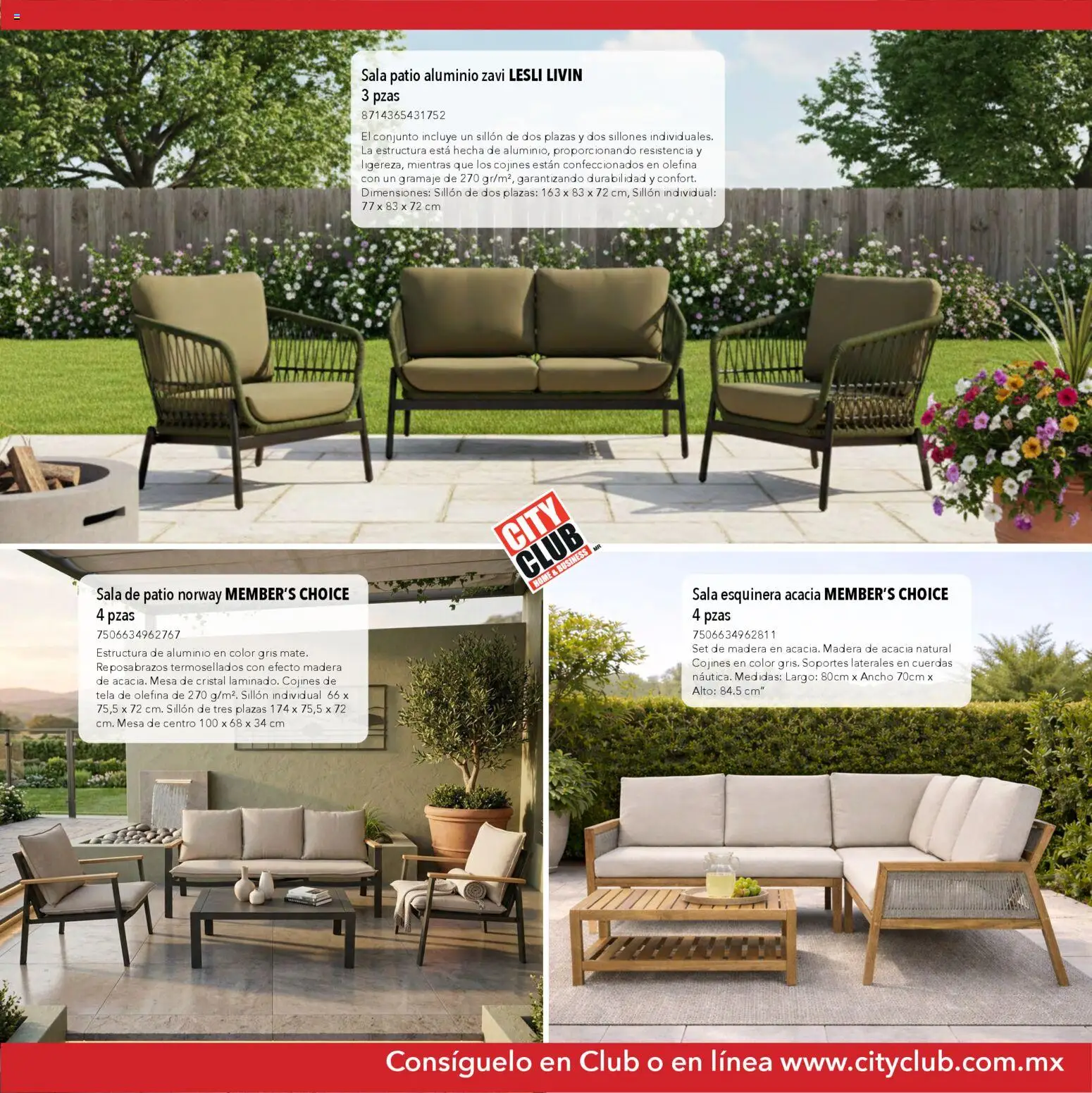 Nuevas ofertas de City Club válidas en toda la República Mexicana desde el 13.03.2026. ¡Encuentra las mejores ofertas en City Club Catálogo de muebles! | Página: 2