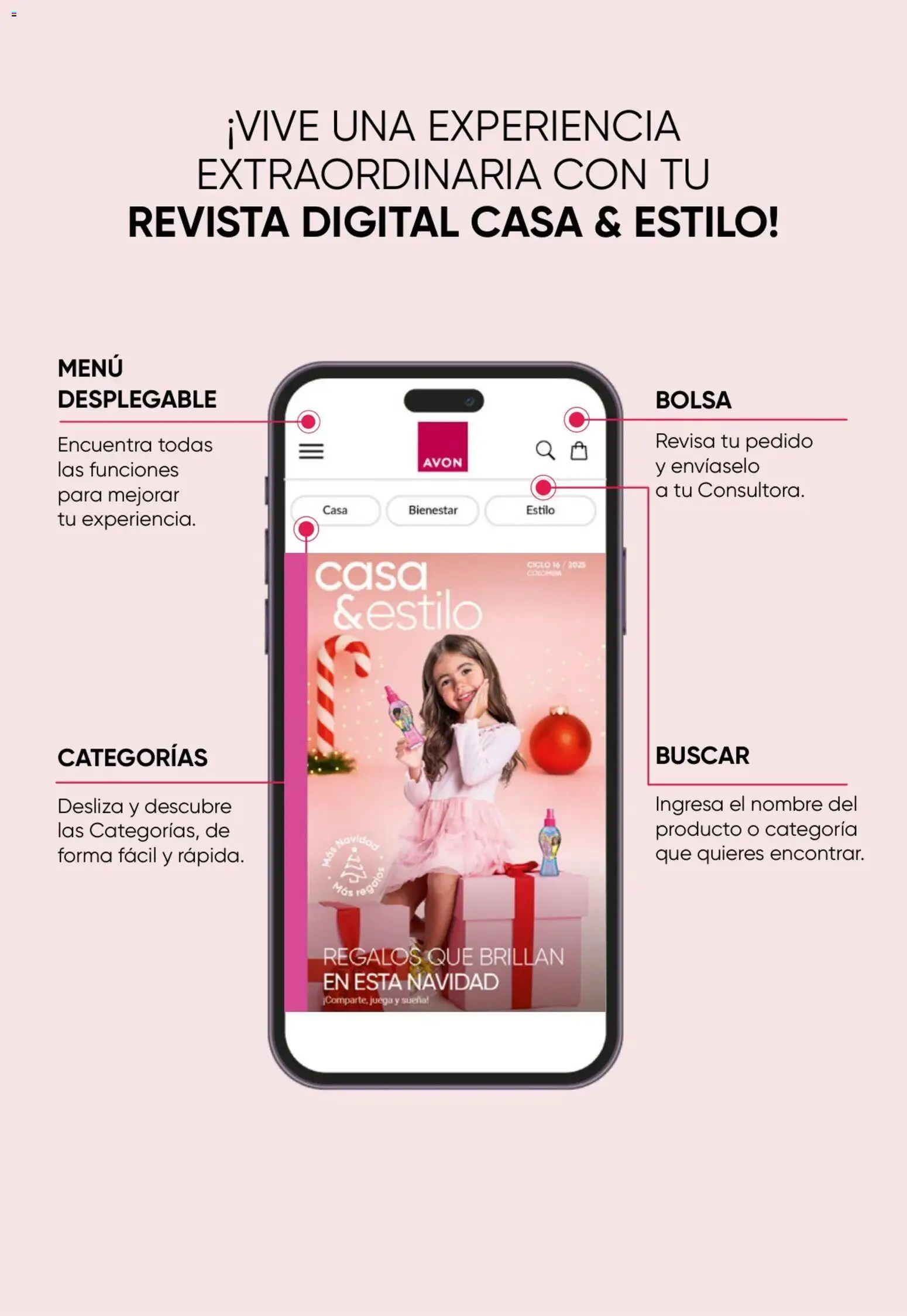 Avon revista - valida desde el 17.11.2025 | Página: 2 | Productos: Magdalena, Juega, Bolsa