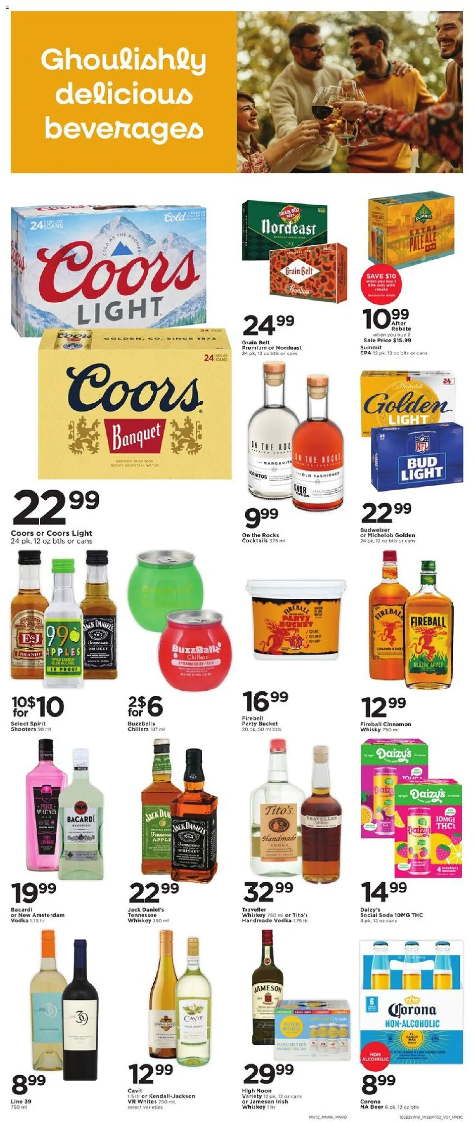 Cub Foods Weekly Ad - valid from 26.10.2025 | Page: 4 | Products: Beer, Vodka, Whiskey, Water