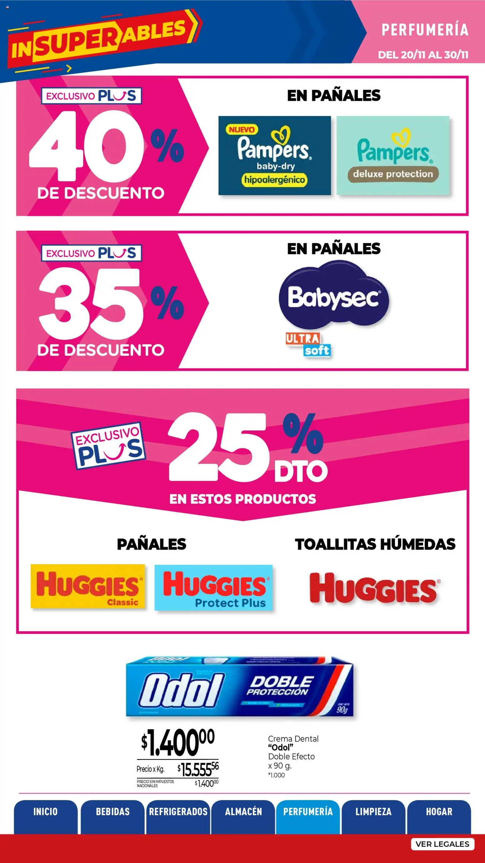 La Anonima catálogo │ válido desde el 20.11.2025 | Página: 25 | Productos: Toallitas húmedas, Pañales, Crema