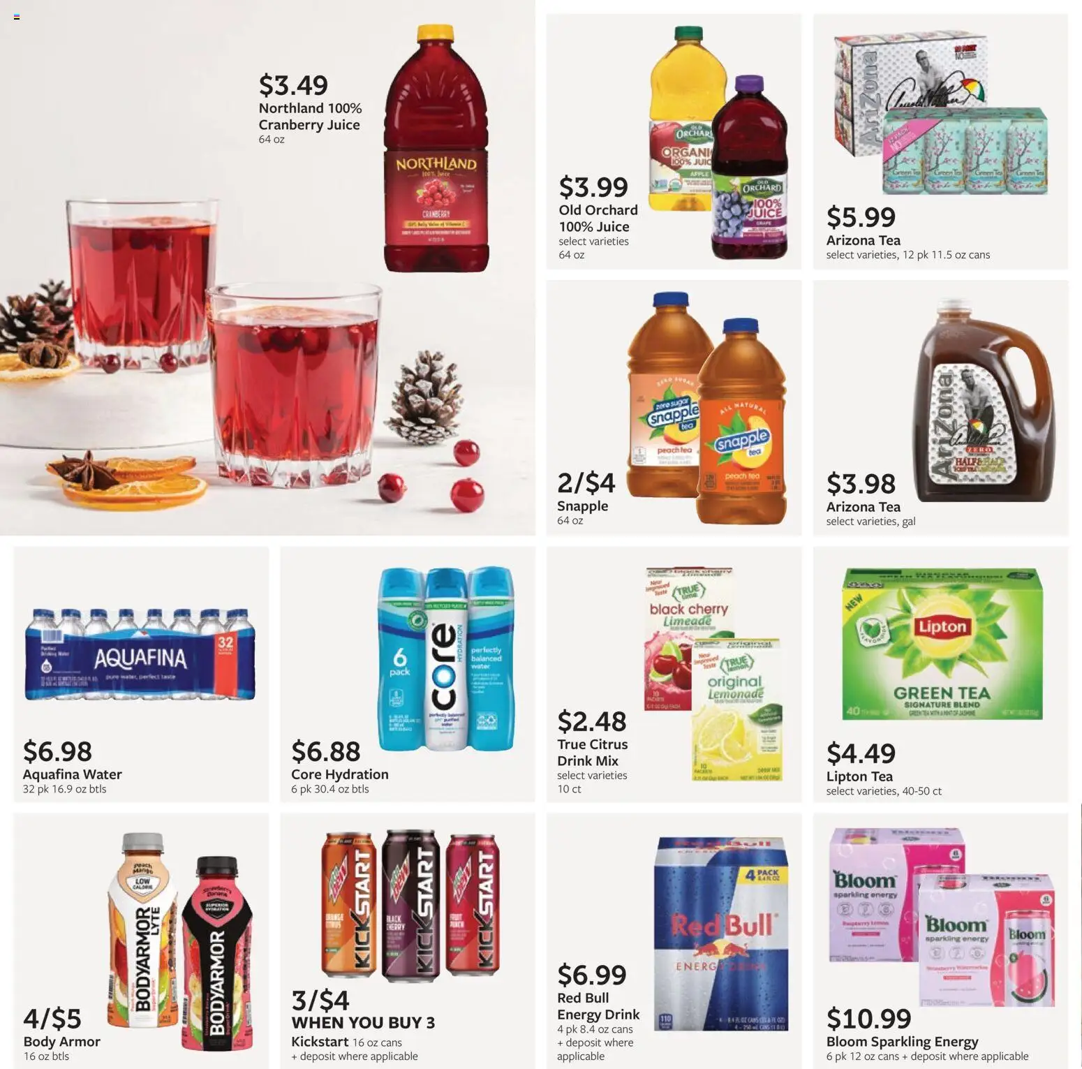 Fareway Monthly Ad - valid from 01.12.2025 | Page: 16 | Products: Green Tea, Water, Sugar, Peach