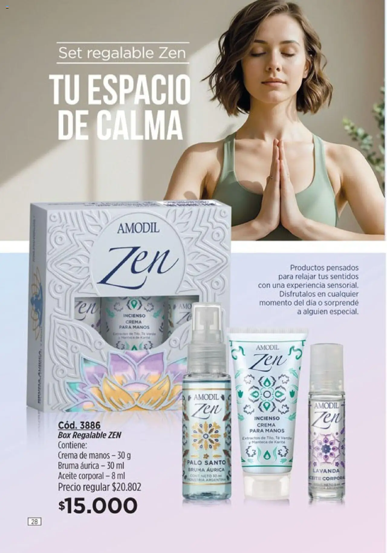 Catálogo Amodil Campaña 16 │ válido desde el 01.10.2025 | Página: 28 | Productos: Aceite, Crema de manos, Bruma, Crema