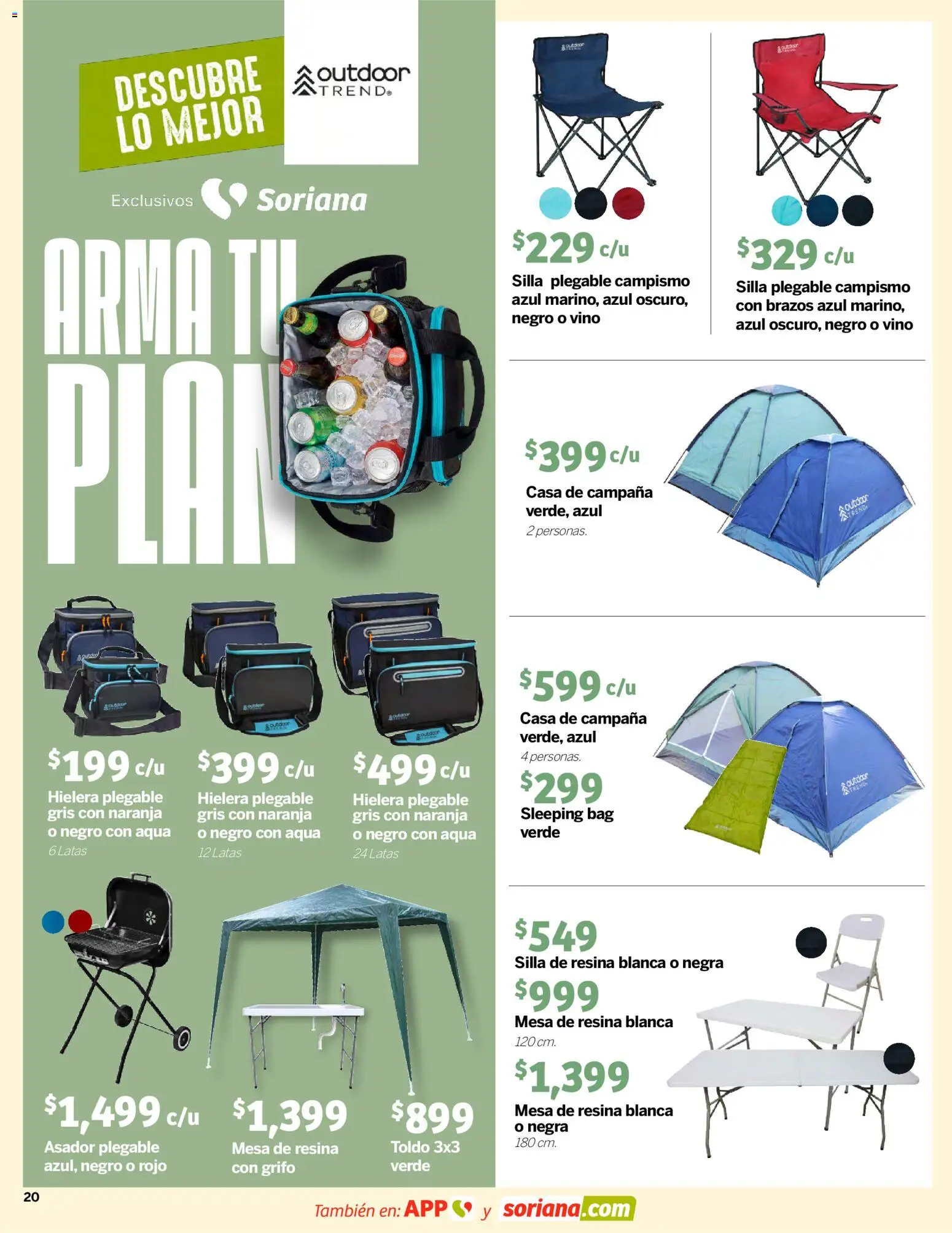 Nuevas ofertas de Soriana válidas en toda la República Mexicana desde el 26.03.2026. ¡Encuentra las mejores ofertas en Soriana Descubre lo mejor Mercado Nacional! | Página: 20 | Productos: Grifo, Hielera, Vino, Campana