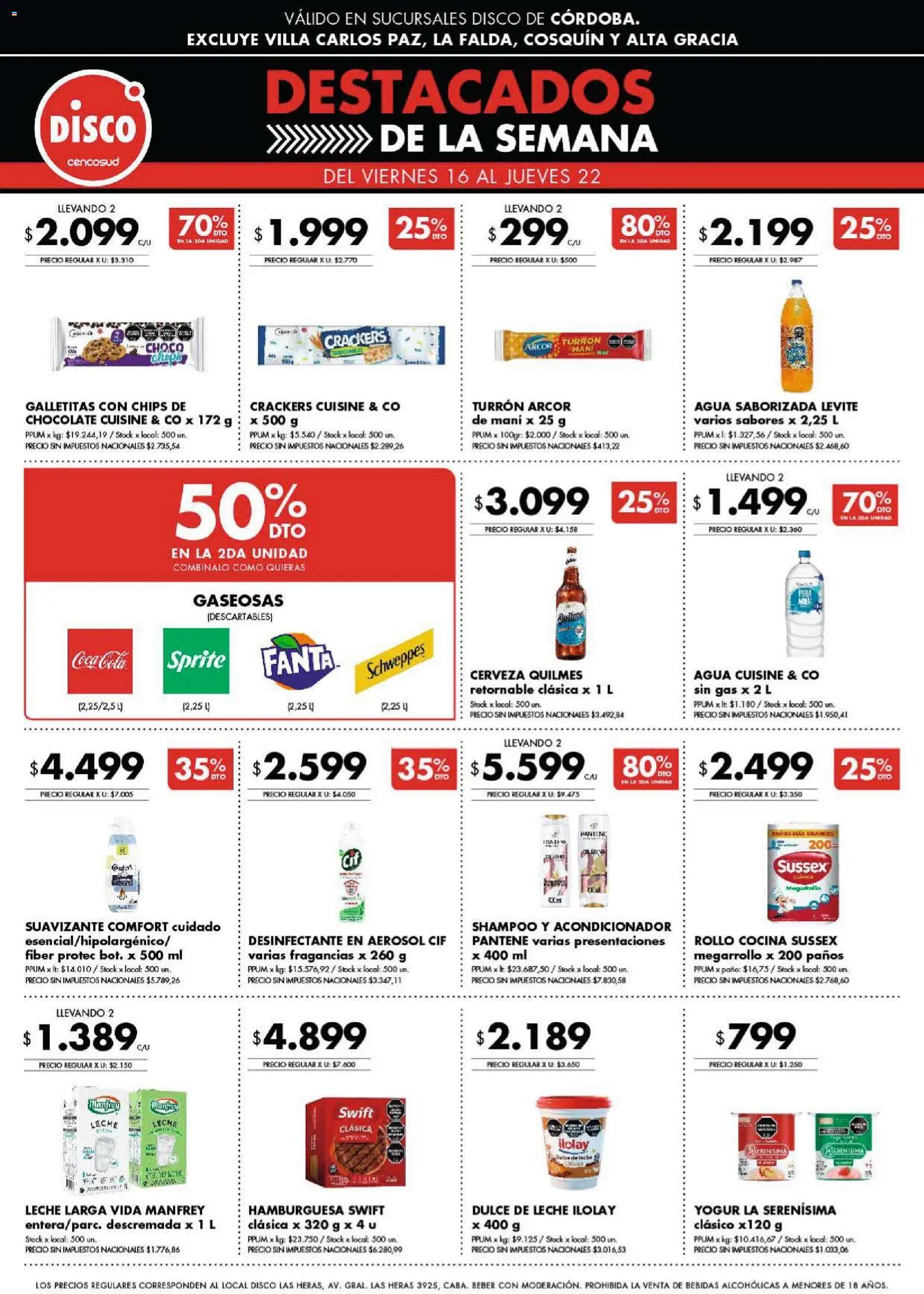 Disco - Ofertas | Córdoba │ válido desde el 15.01.2026 | Página: 8 | Productos: Desinfectante, Disco, Acondicionador, Suavizante