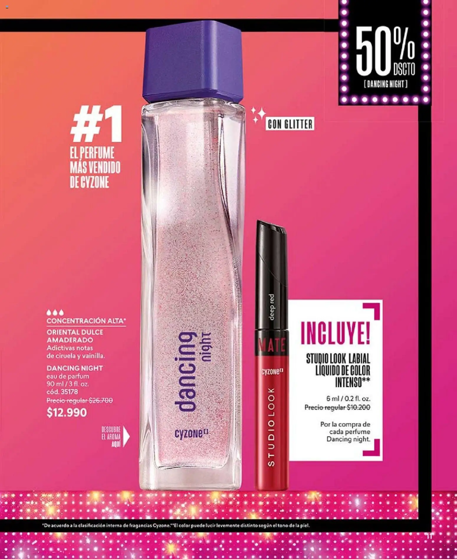 Catálogo CyZone Campaña 2 │ válido desde el 16.01.2026 | Página: 11 | Productos: Glitter, Perfume, Mate, Labial