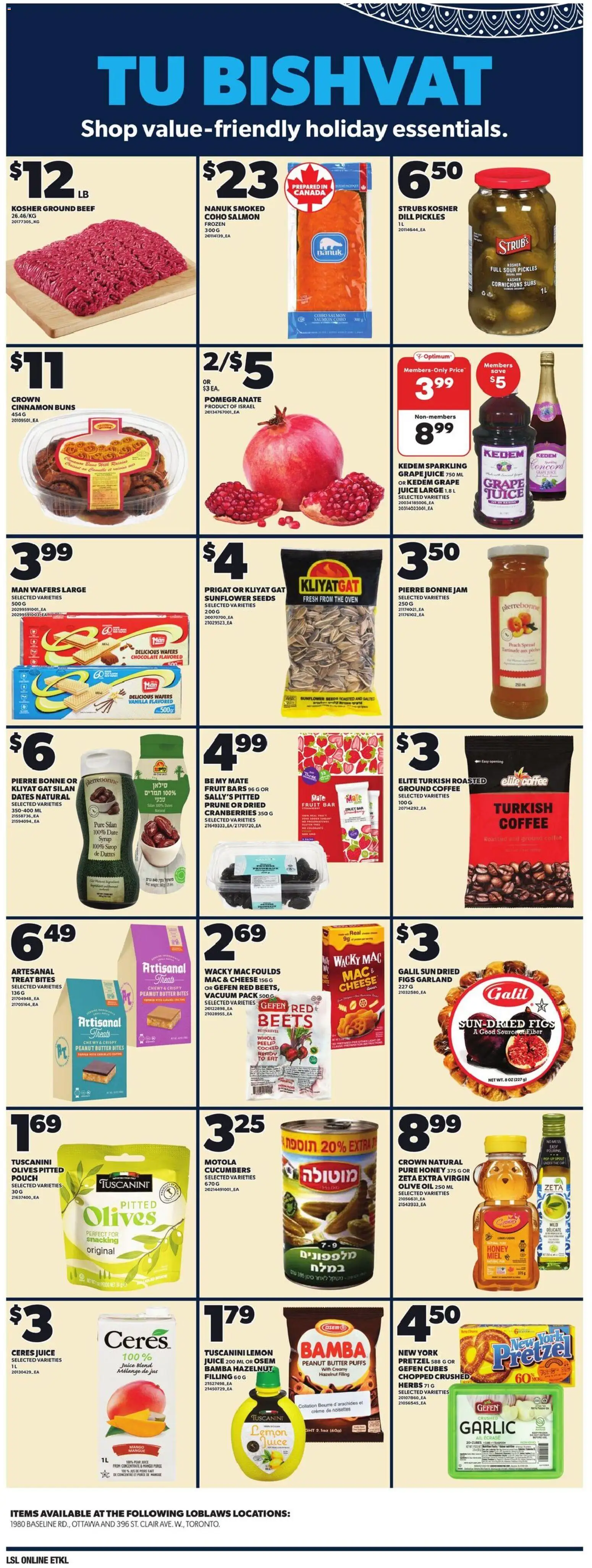 Loblaws flyer valid from 22.01.2026 | Page: 9 | Products: Cap, Oven, Butter, Coffee