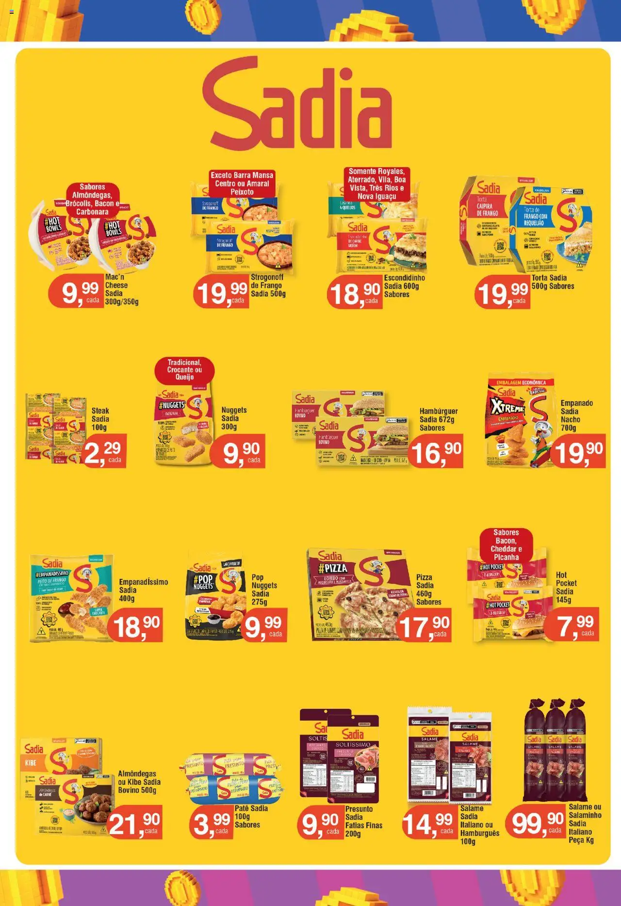 Royal Supermercados Folheto - válido de 18.08.2025 | Página: 3 | Produtos: Salame, Presunto, Pizza, Soda