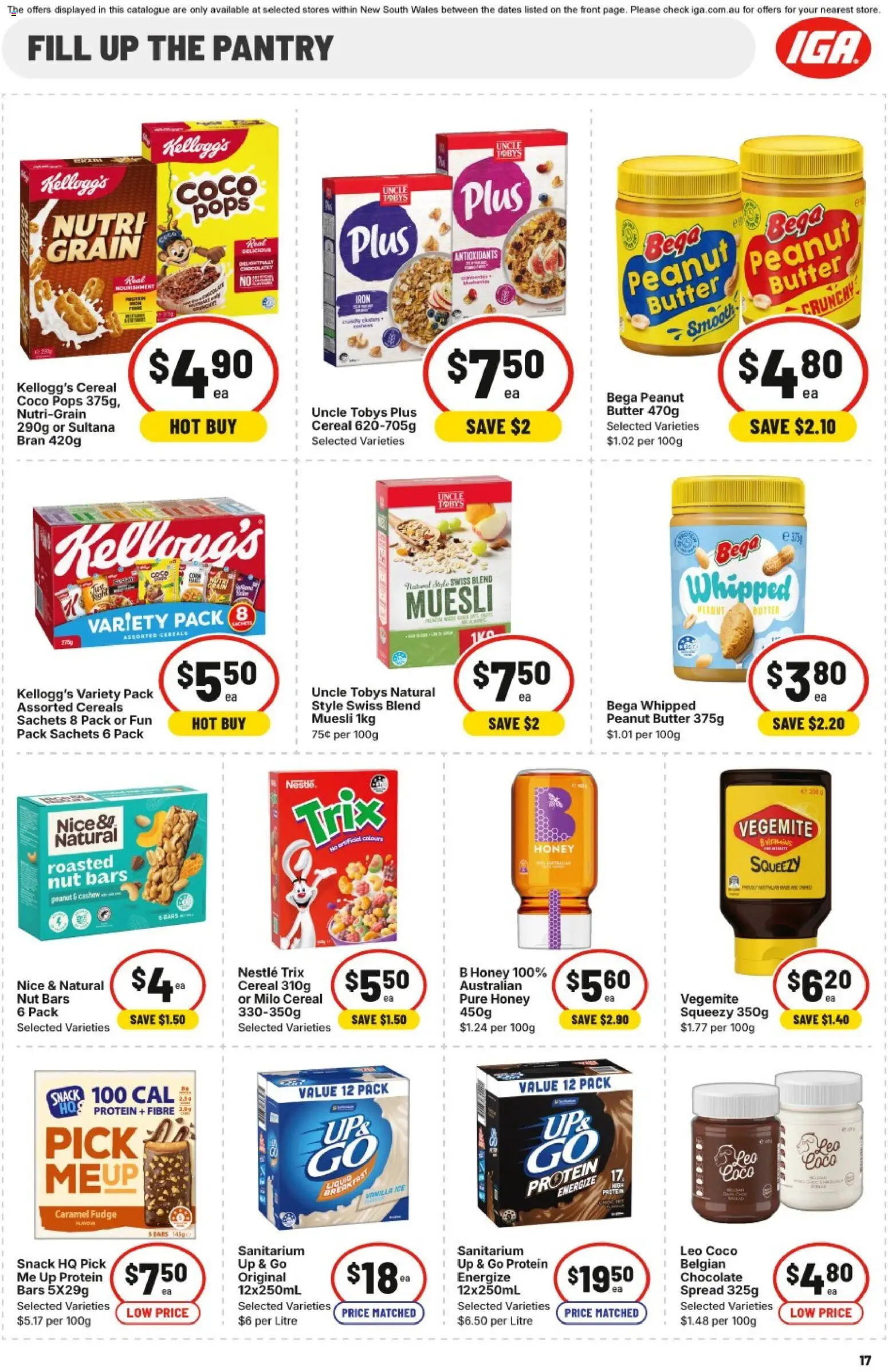 IGA catalogue - valid from 24.12.2025 | Page: 20 | Products: Butter, Honey, Up & go, Iron
