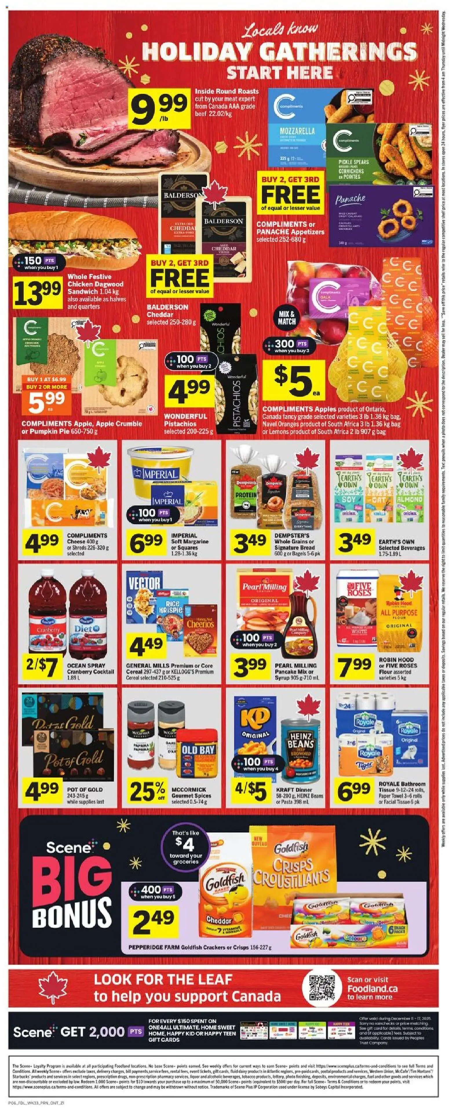 Foodland flyer valid from 11.12.2025 | Page: 2 | Products: Rice, Pumpkin, Chicken, Oranges