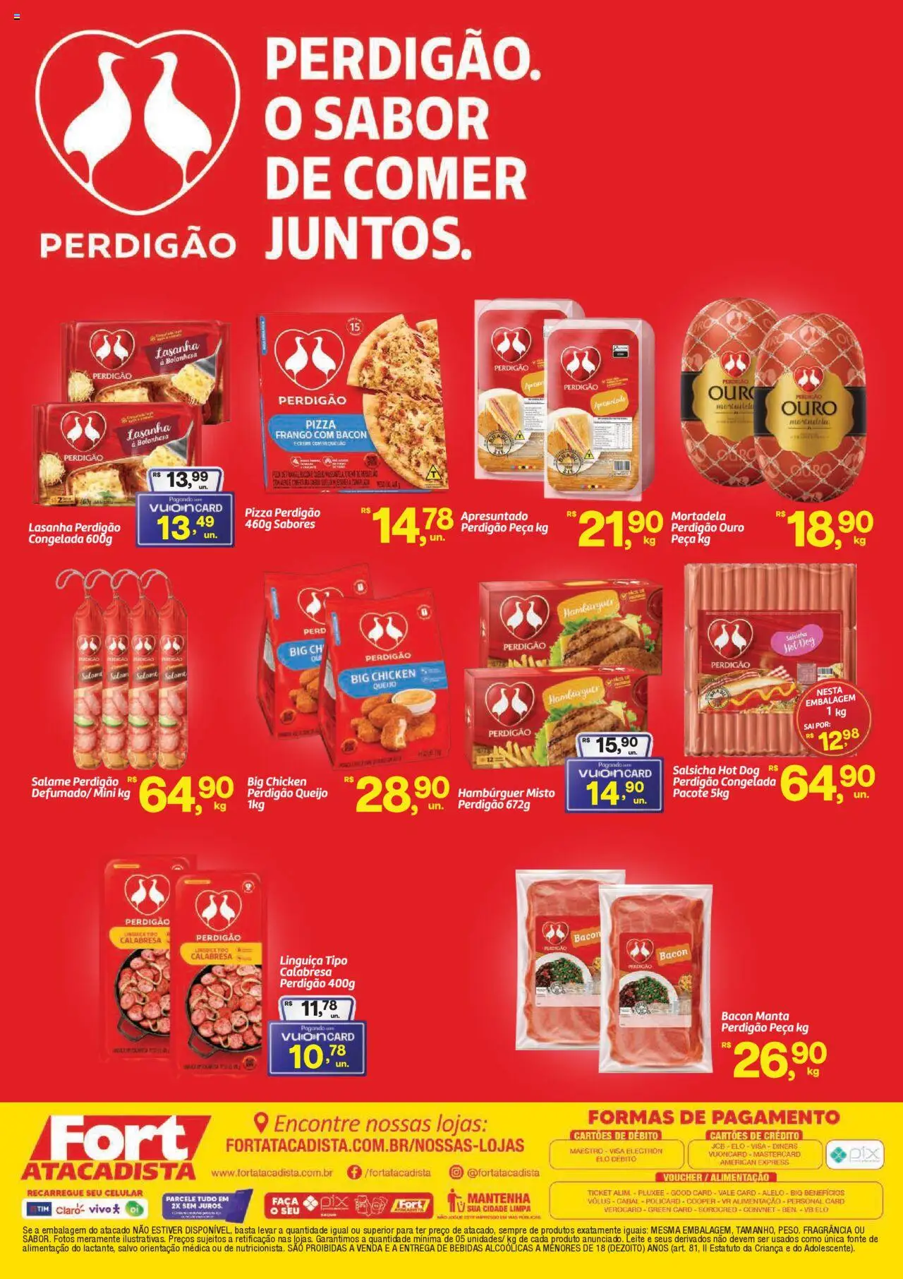 Fort Atacadista Folheto - válido de 18.09.2025 | Página: 2 | Produtos: Linguiça, Queijo, Pizza, Creme
