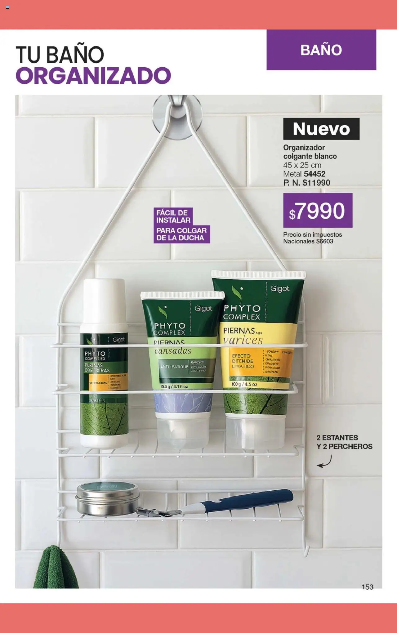 Gigot catálogo │ válido desde el 12.08.2025 | Página: 159 | Productos: Organizador, Estantes, Baño, Ducha