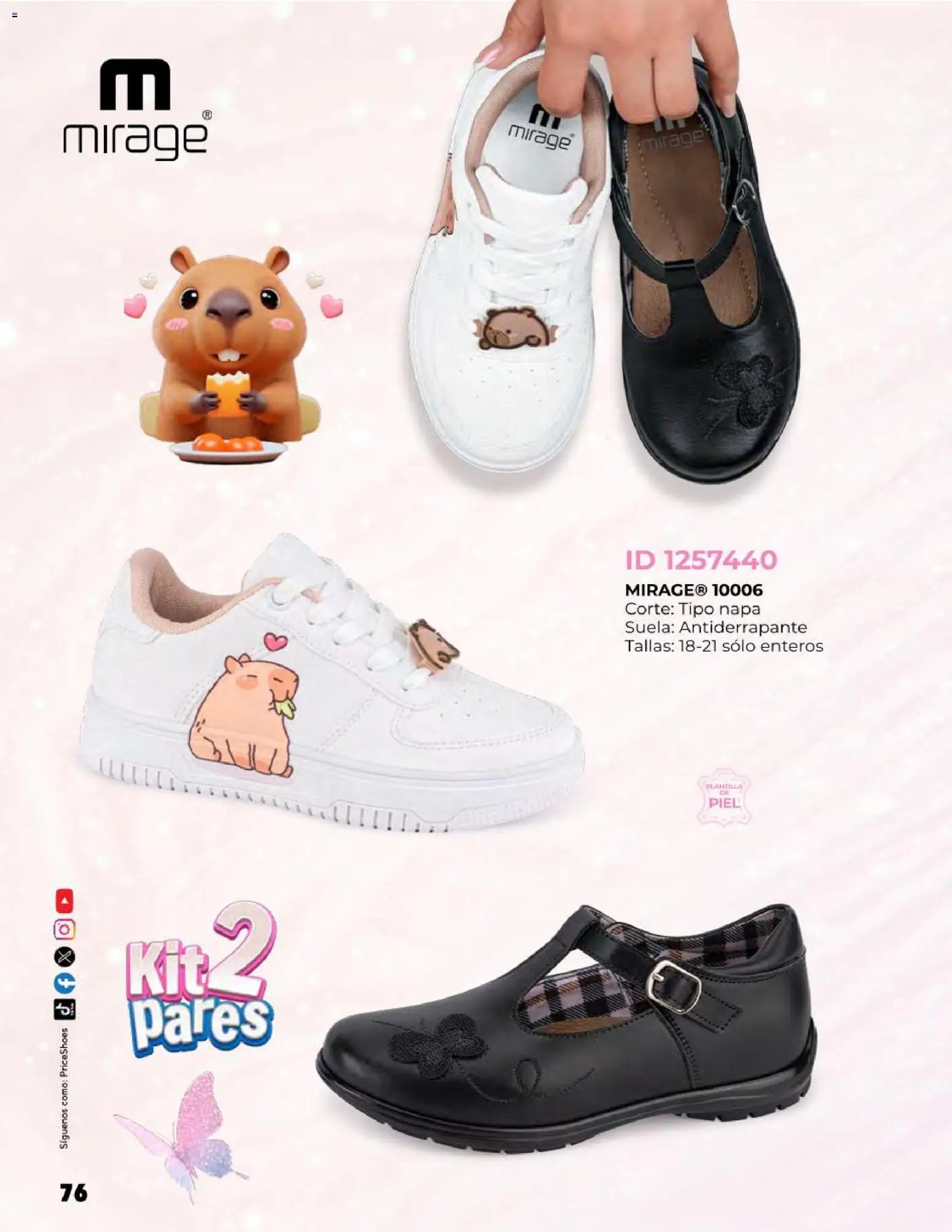 Nuevas ofertas de Price Shoes válidas en toda la República Mexicana desde el 27.10.2025. ¡Encuentra las mejores ofertas en Price Shoes catálogo Kids todo en uno! | Página: 76