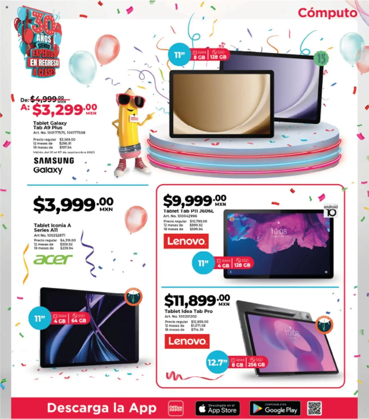 Nuevas ofertas de Office Depot válidas en toda la República Mexicana desde el 01.09.2025. ¡Encuentra las mejores ofertas en Office Depot - Catálogo! | Página: 6 | Productos: Tablet