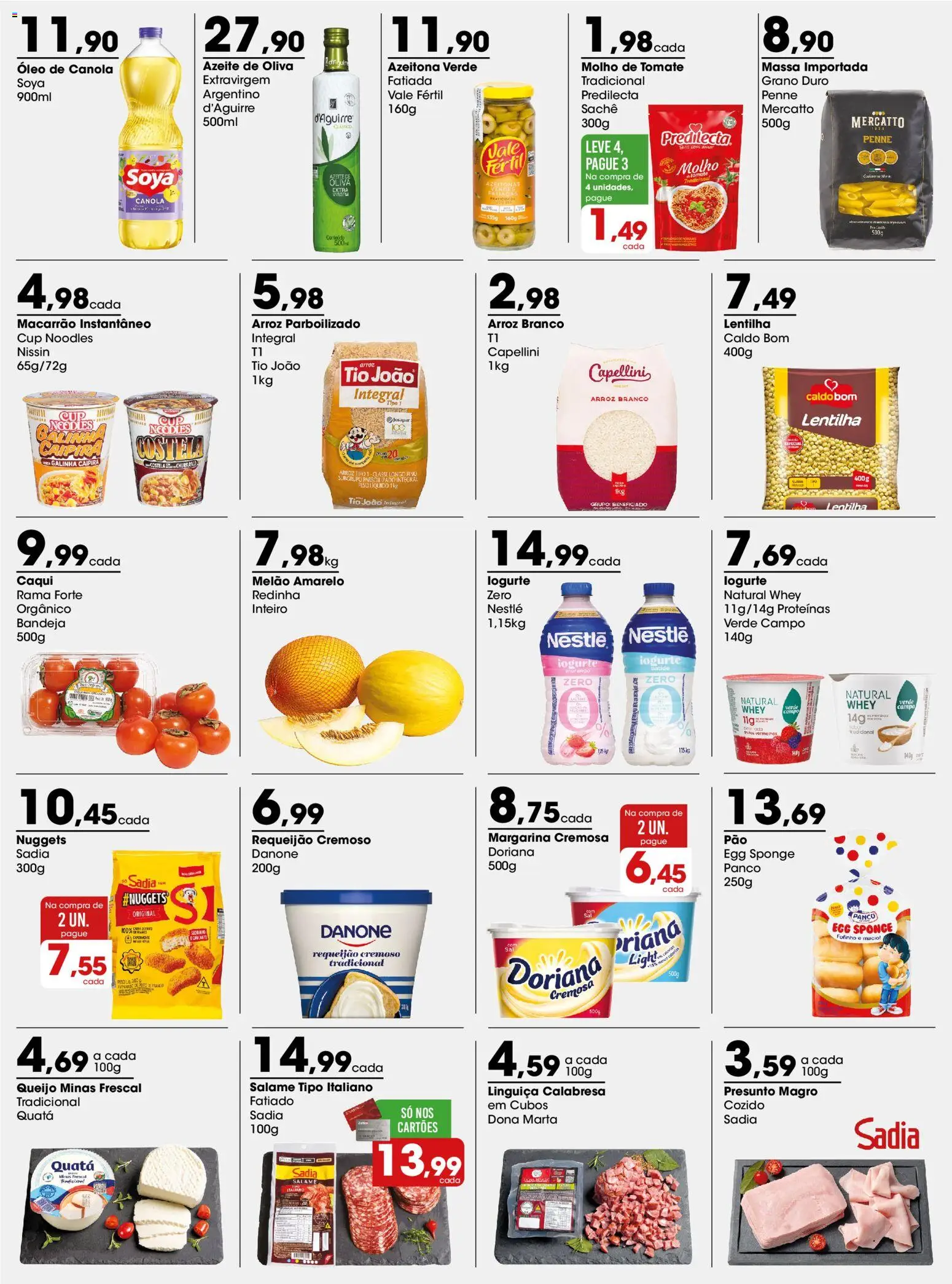 Zaffari Folheto - válido de 23.03.2026 | Página: 2 | Produtos: Iogurte, Presunto, Requeijão, Margarina