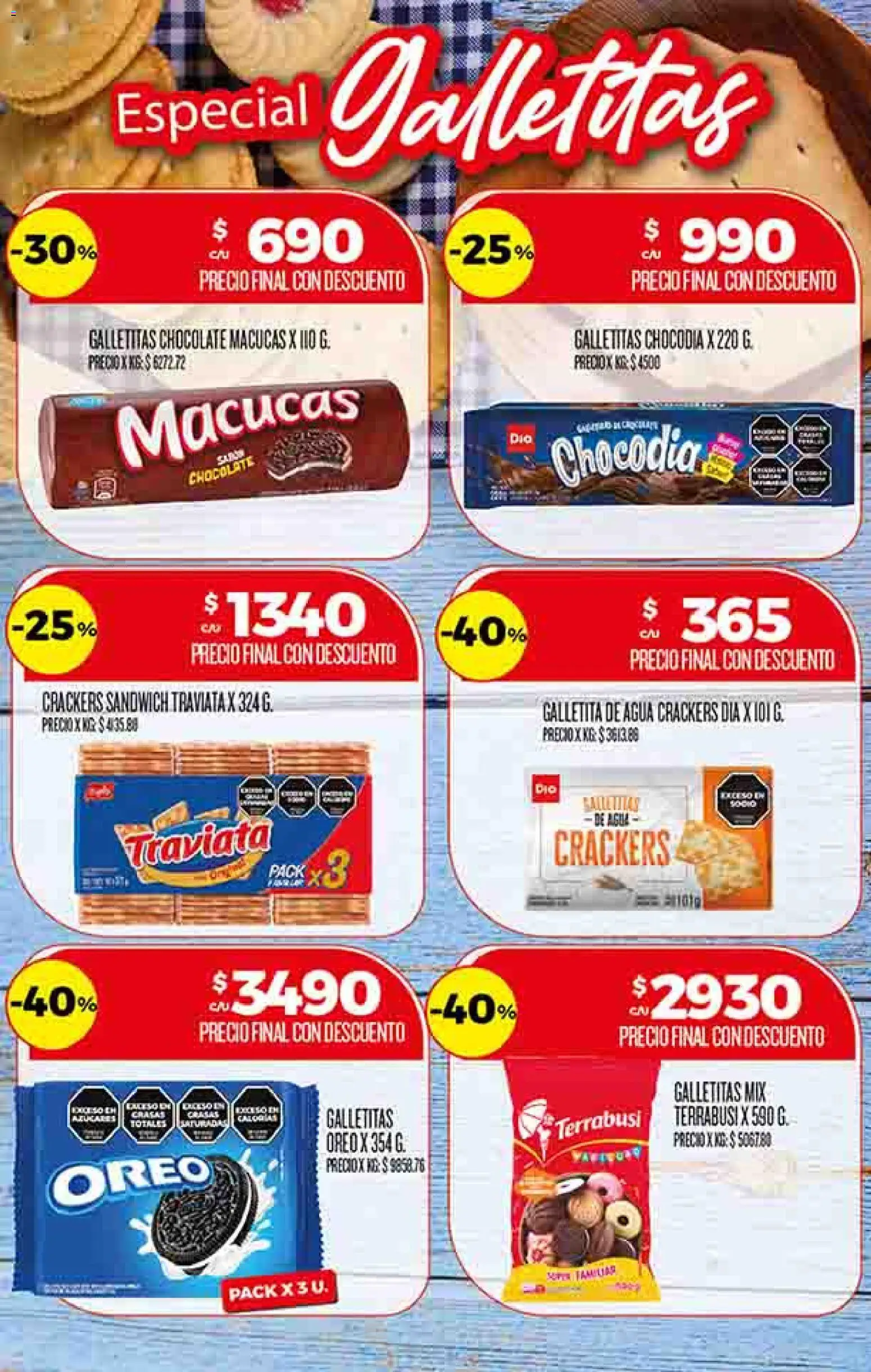 Dia - Ofertas │ válido desde el 08.04.2026 | Página: 12 | Productos: Galletitas, Agua, Chocolate
