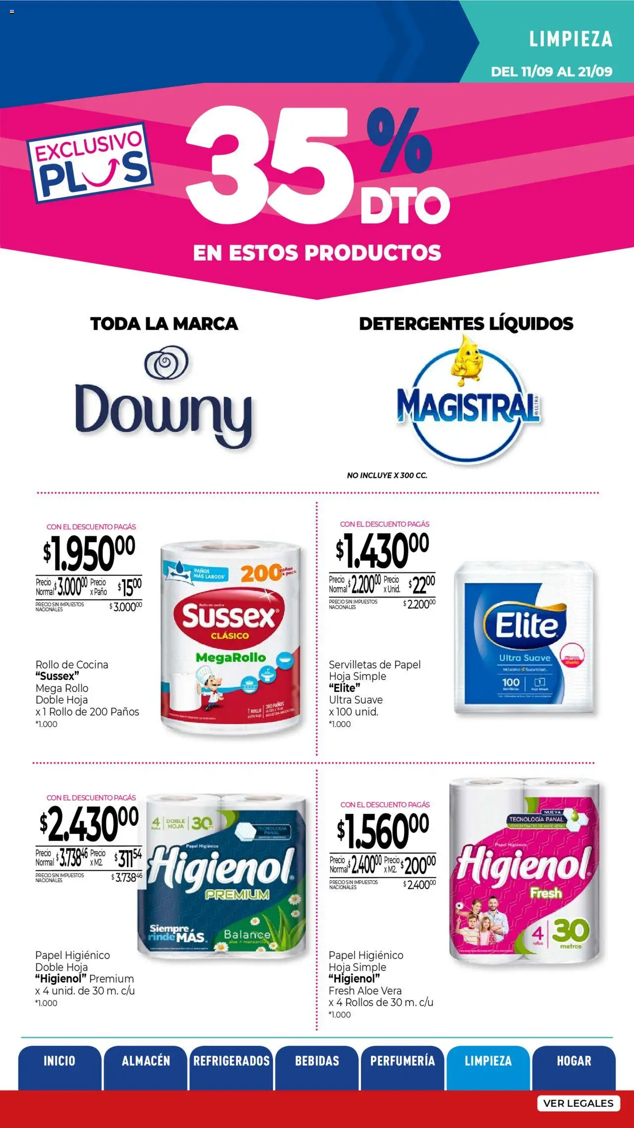 La Anonima - Insuperables - z5 │ válido desde el 11.09.2025 | Página: 29 | Productos: Papel higiénico, Cocina, Servilletas