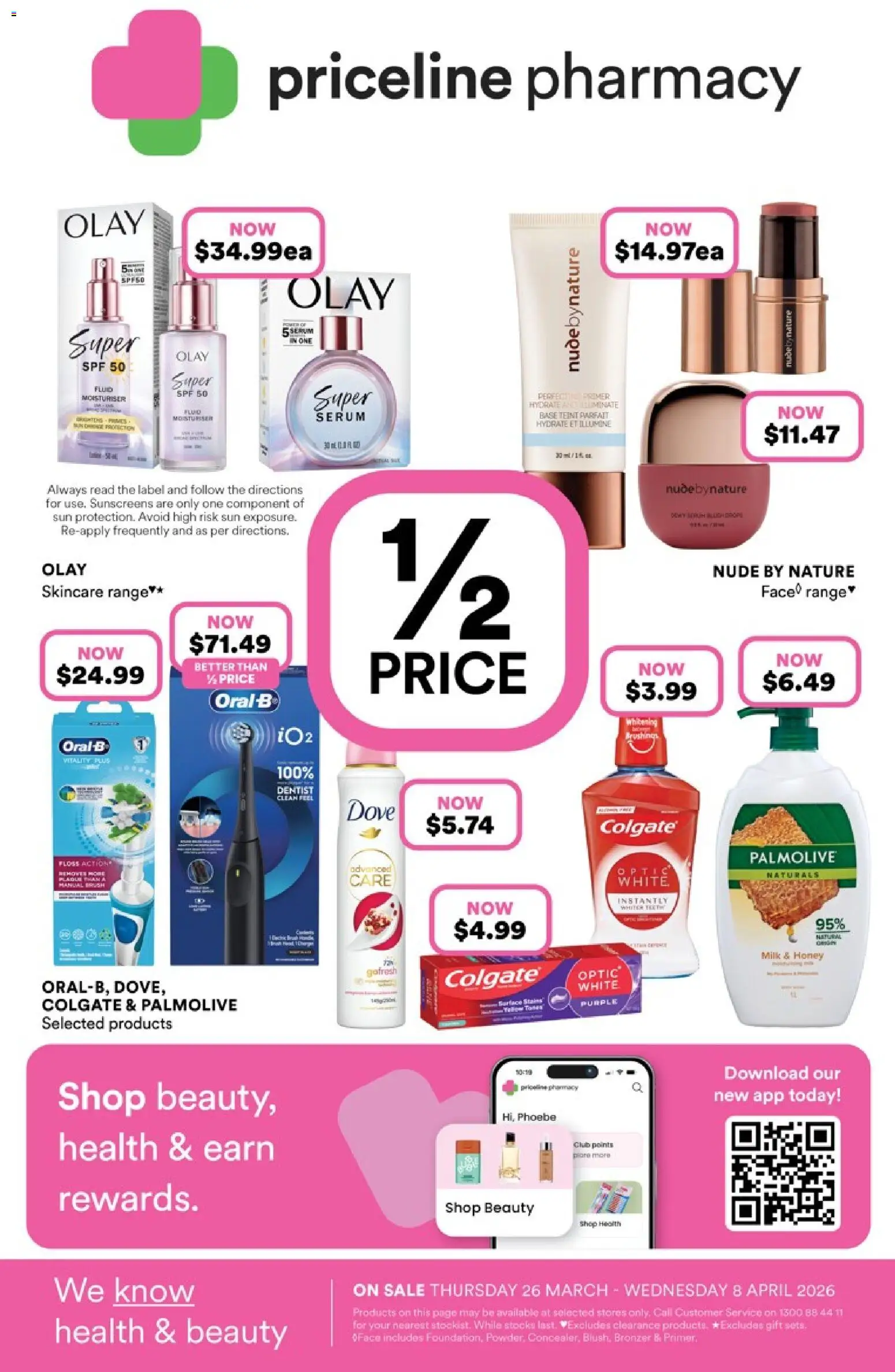 Priceline Pharmacy catalogue - valid from 25.03.2026 | Page: 1 | Products: Milk, Honey, Moisturiser