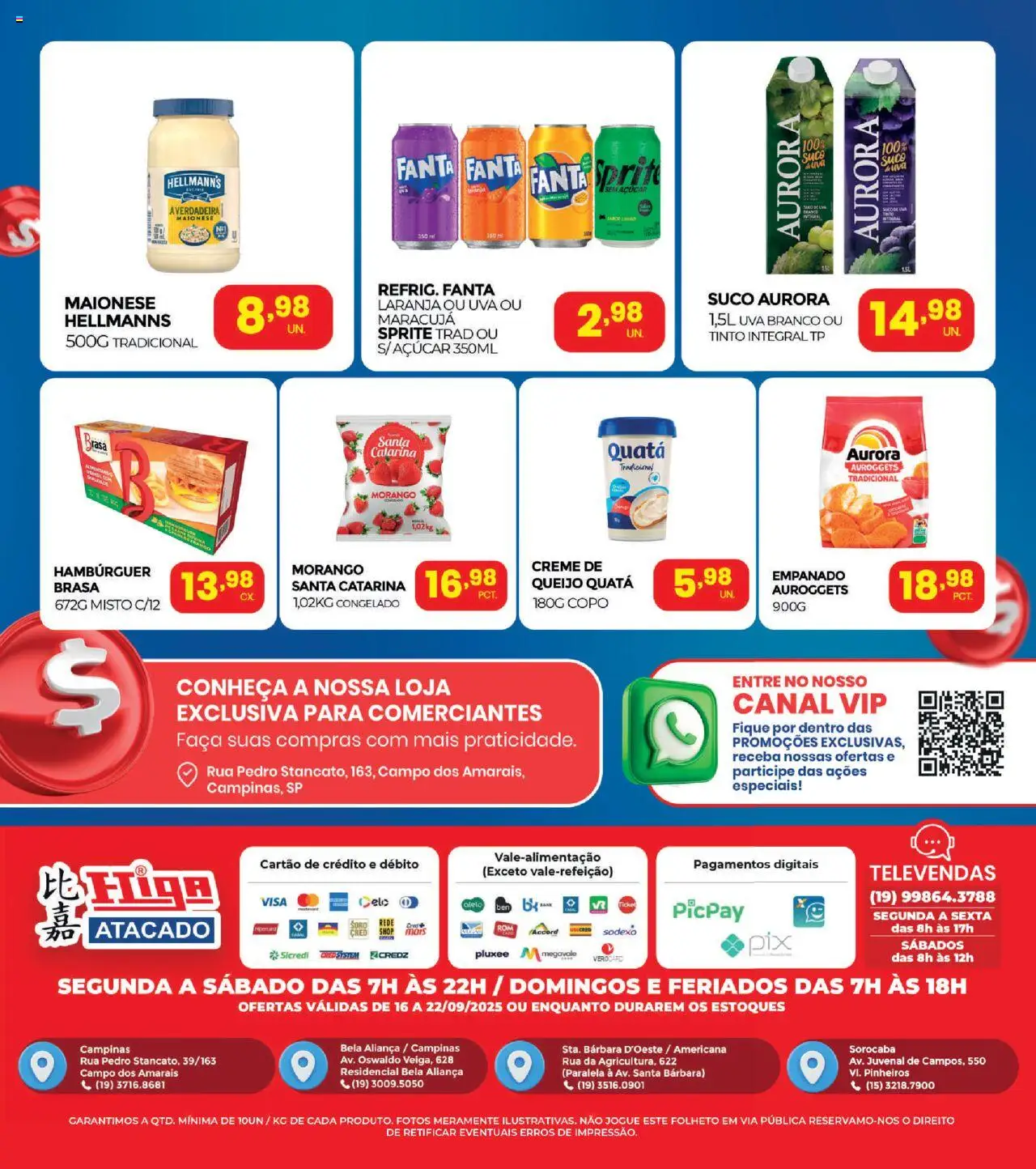 Higa Atacado Folheto - válido de 16.09.2025 | Página: 2 | Produtos: Aliança, Faca, Suco, Açúcar