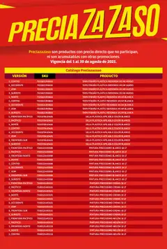Nuevas ofertas de Soriana válidas en toda la República Mexicana desde el 01.08.2025. ¡Encuentra las mejores ofertas en Soriana - Catálogo Preciazazaso Mercado Nacional! | Página: 205 | Productos: Melón, Crema, Silla, Pintura