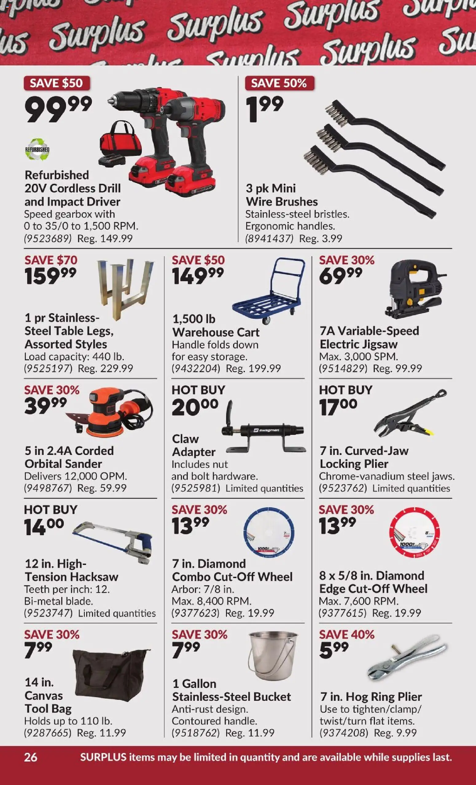 Princess Auto flyer valid from 30.12.2025 | Page: 31 | Products: Bag, Adapter, Table