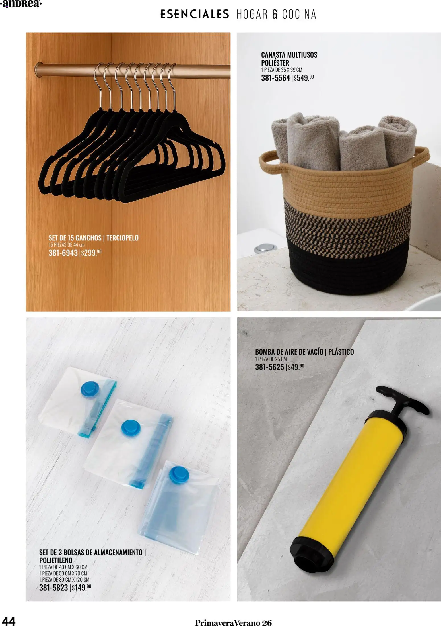 Nuevas ofertas de Andrea válidas en toda la República Mexicana desde el 25.01.2026. ¡Encuentra las mejores ofertas en Andrea catálogo Tu hogar esta primavera! | Página: 44