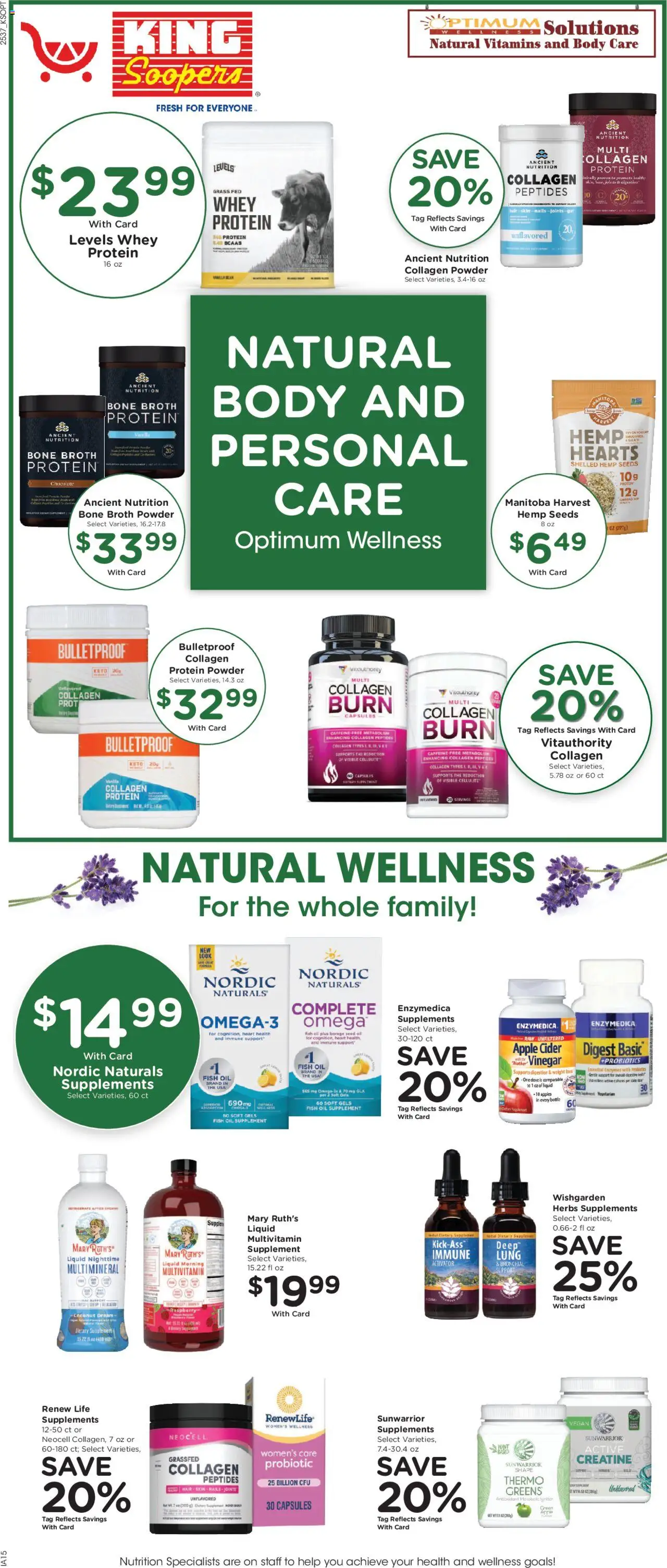 King Soopers Weekly Ad - valid from 15.10.2025 | Page: 9 | Products: Multivitamin, Fish Oil, Apples, Fish
