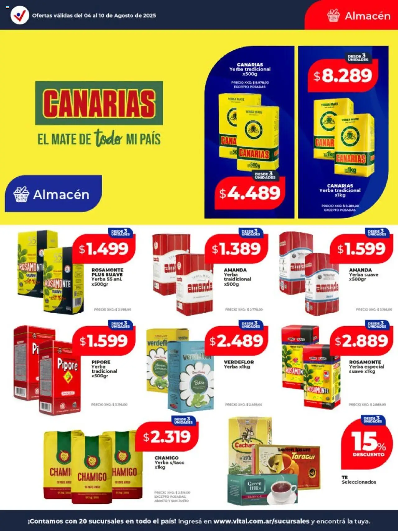 Vital - Ofertas │ válido desde el 04.08.2025 | Página: 17 | Productos: Mate, Yerba