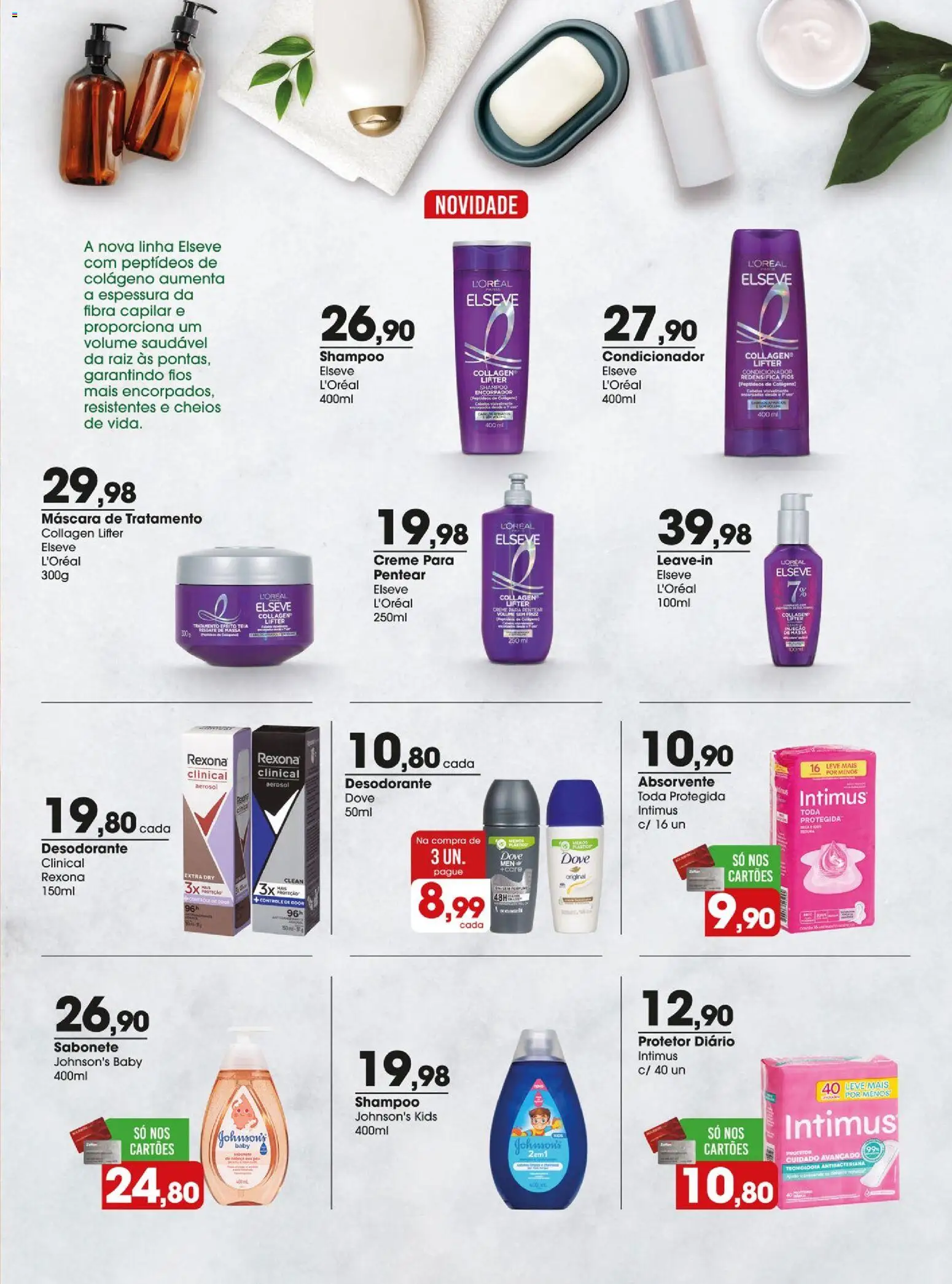 Zaffari Folheto - válido de 03.03.2026 | Página: 23 | Produtos: Colágeno, Condicionador, Desodorante, Massa