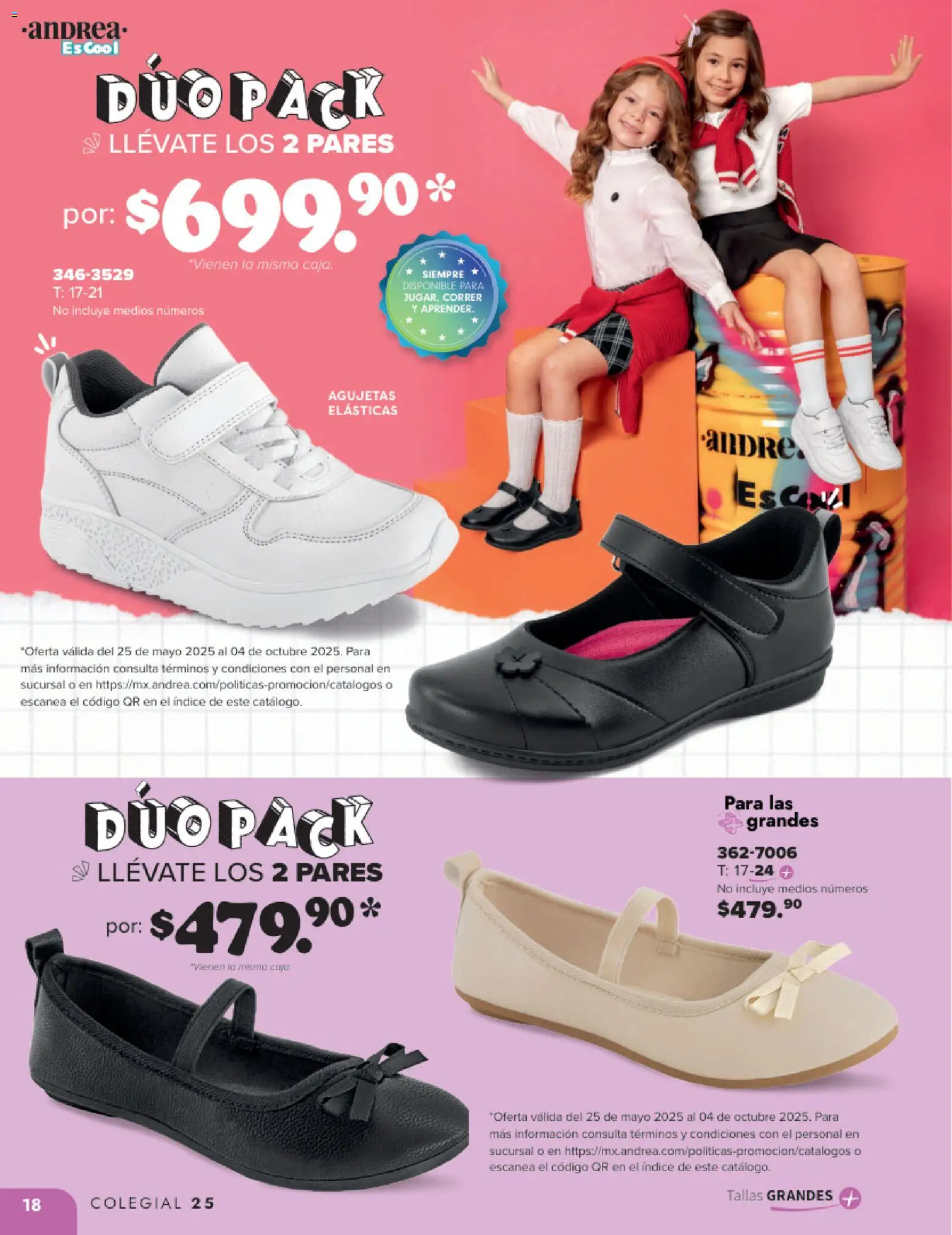 Nuevas ofertas de Andrea válidas en toda la República Mexicana desde el 25.05.2025. ¡Encuentra las mejores ofertas en Andrea catálogo Colegial ! | Página: 18