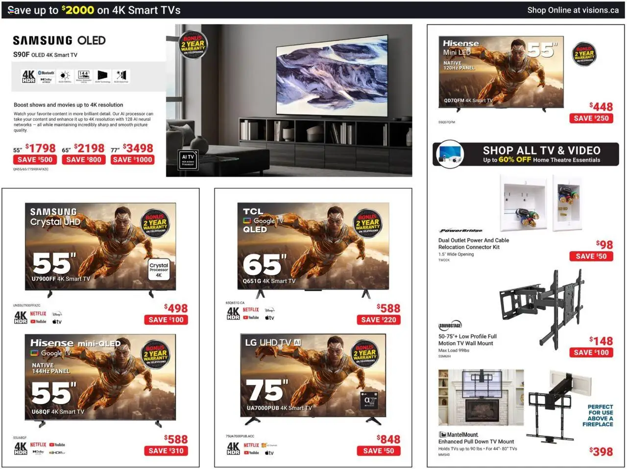 Visions flyer valid from 10.10.2025 | Page: 4 | Products: Tv, Television, Cable, Connector