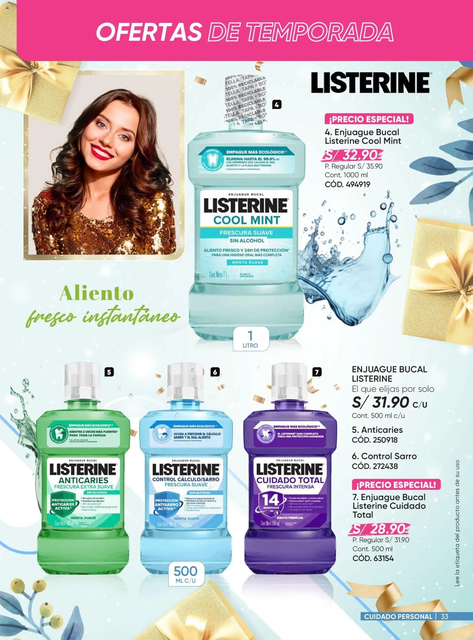 Catálogo Azzorti válido desde 03.11.2025 | Página: 33 | Productos: Enjuague bucal, Empaque