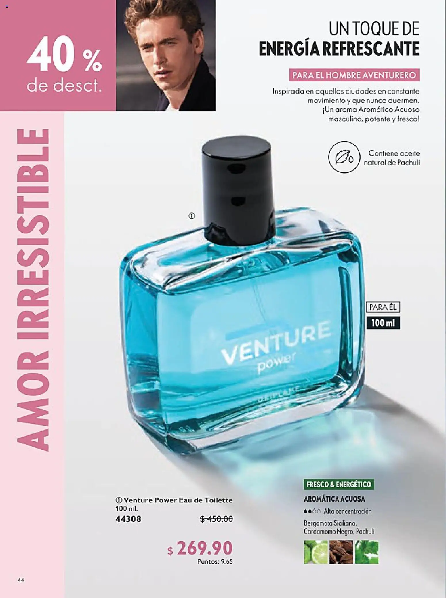 Nuevas ofertas de Oriflame válidas en toda la República Mexicana desde el 24.01.2026. ¡Encuentra las mejores ofertas en Oriflame campaña 2 2026! | Página: 44 | Productos: Aceite, Eau de toilette