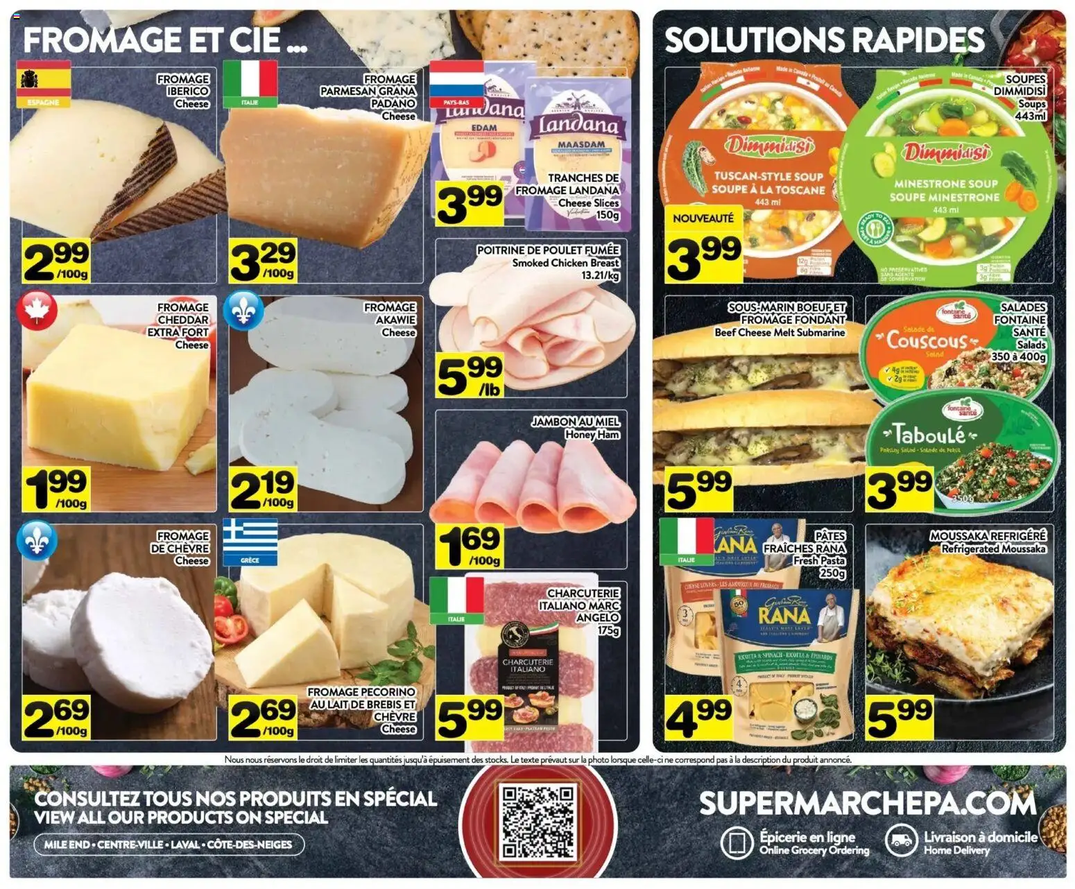 Pa Supermarché flyer valid from 08.12.2025 | Page: 6 | Products: Beef, Pasta, Cheese, Ham